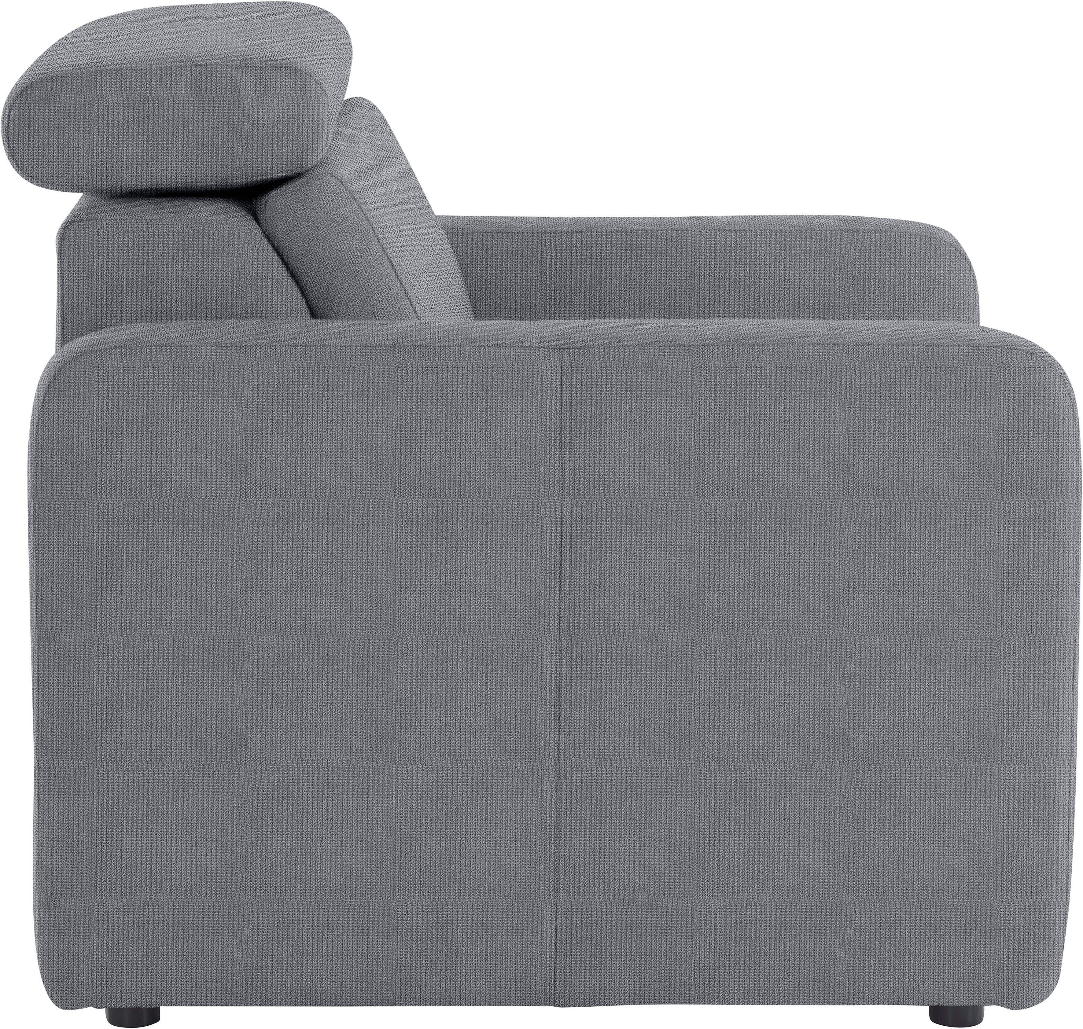 sit&more Fauteuil Bologna met binnenvering, met verstelbare hoofdsteun