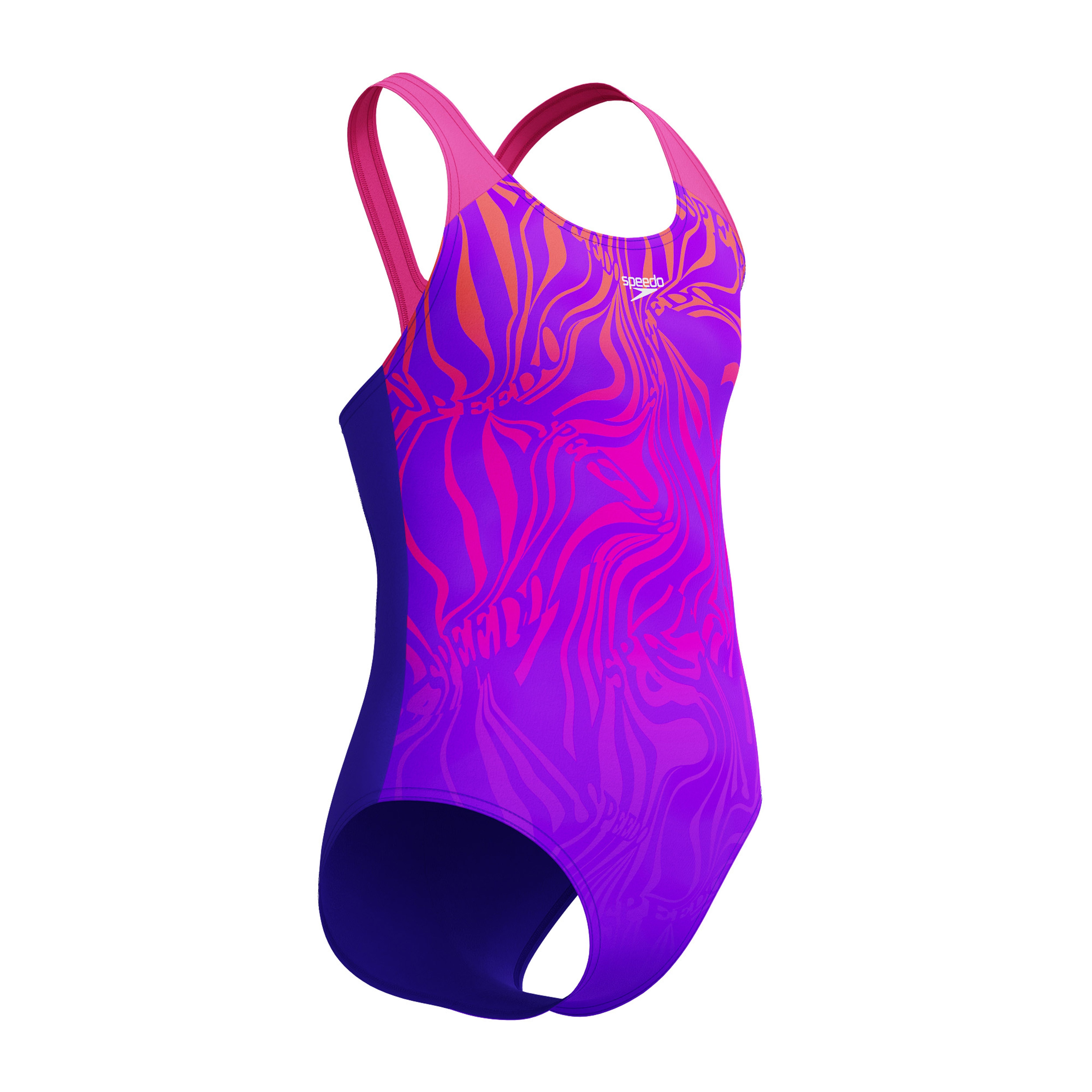 Speedo Badpak Girls digitale plaatsing splashback voor meisjes (1 stuk)