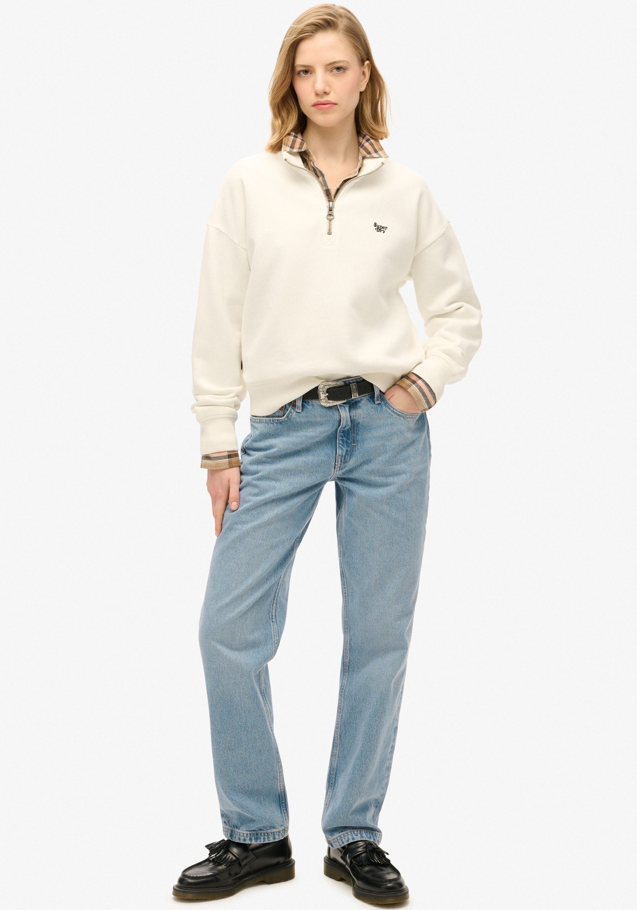 Superdry Sweatshirt ESSENTIAL HALF ZIP SWEATSHIRT