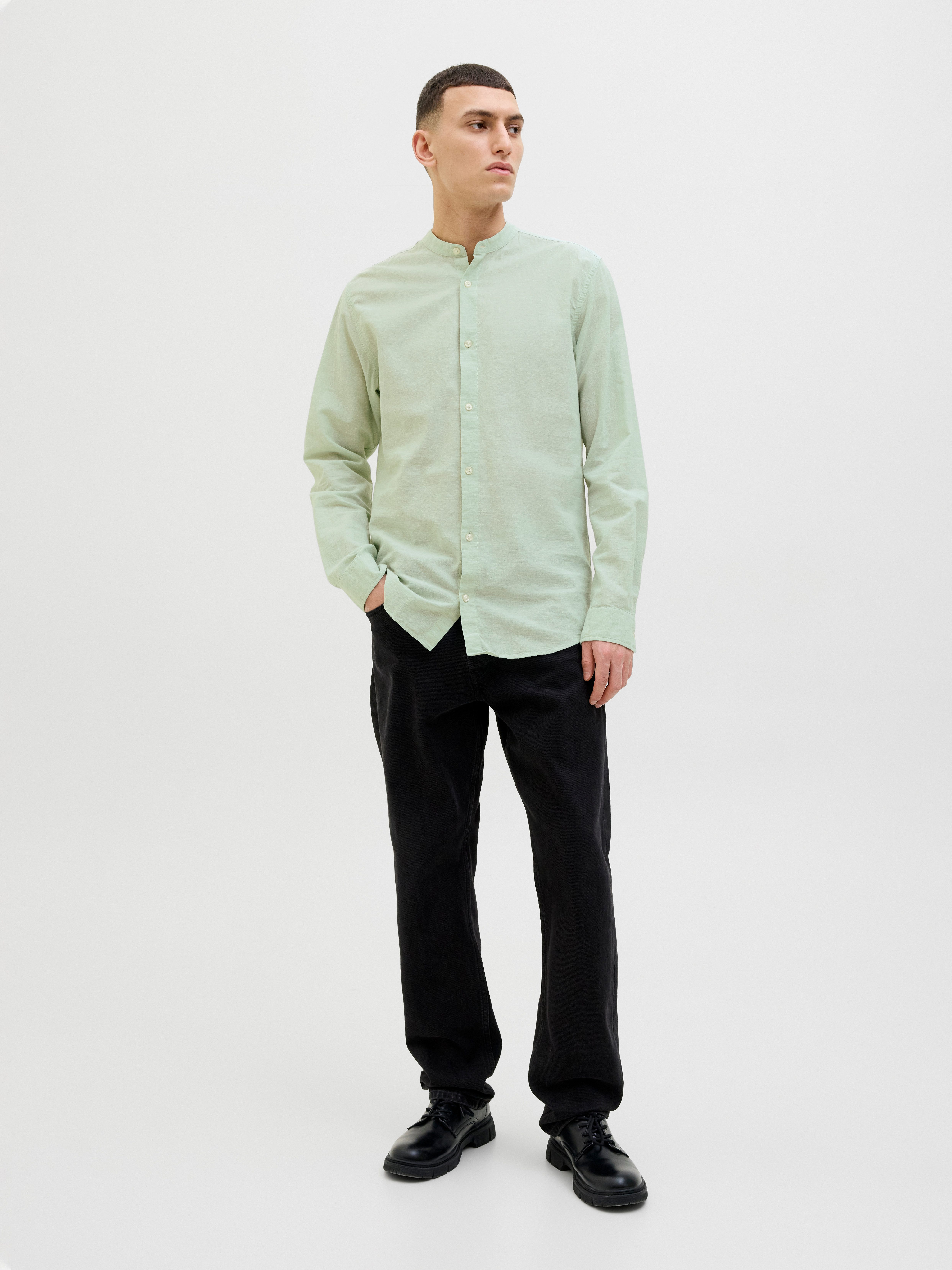Jack & Jones Overhemd met lange mouwen JJEBREEZE BAND SHIRT LS SN