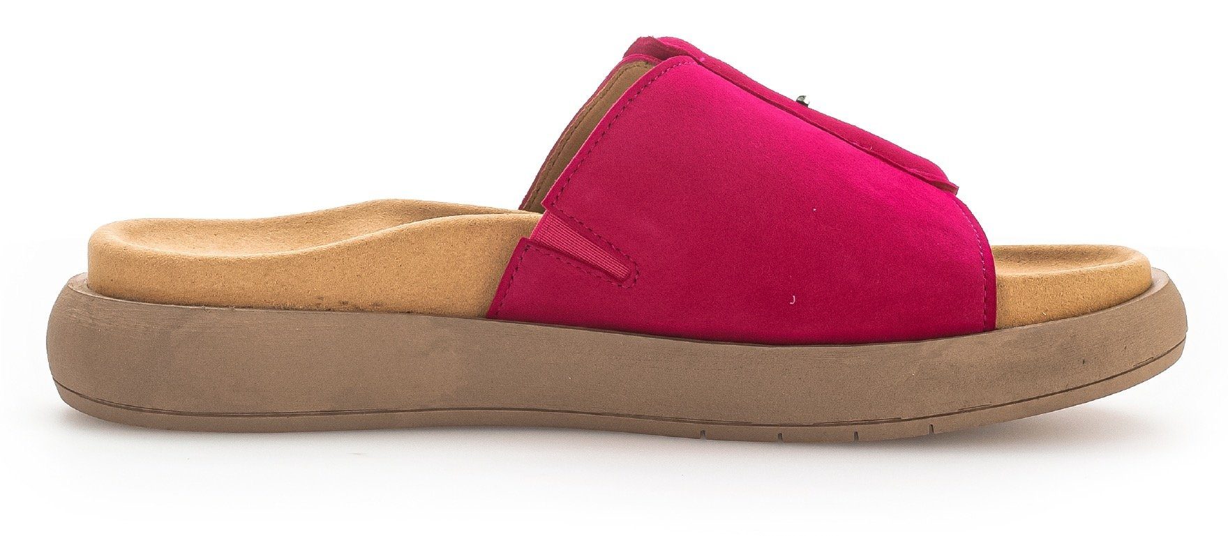 Gabor Slippers , plateau, zomerschoen, slippers met grote decoratieve gesp