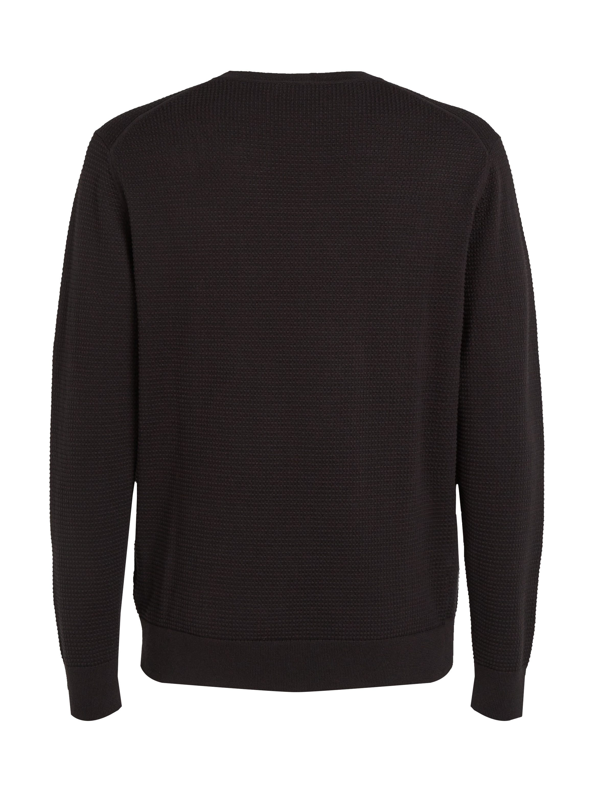 Calvin Klein Trui met ronde hals WAFFLE TEXTURE CN SWEATER