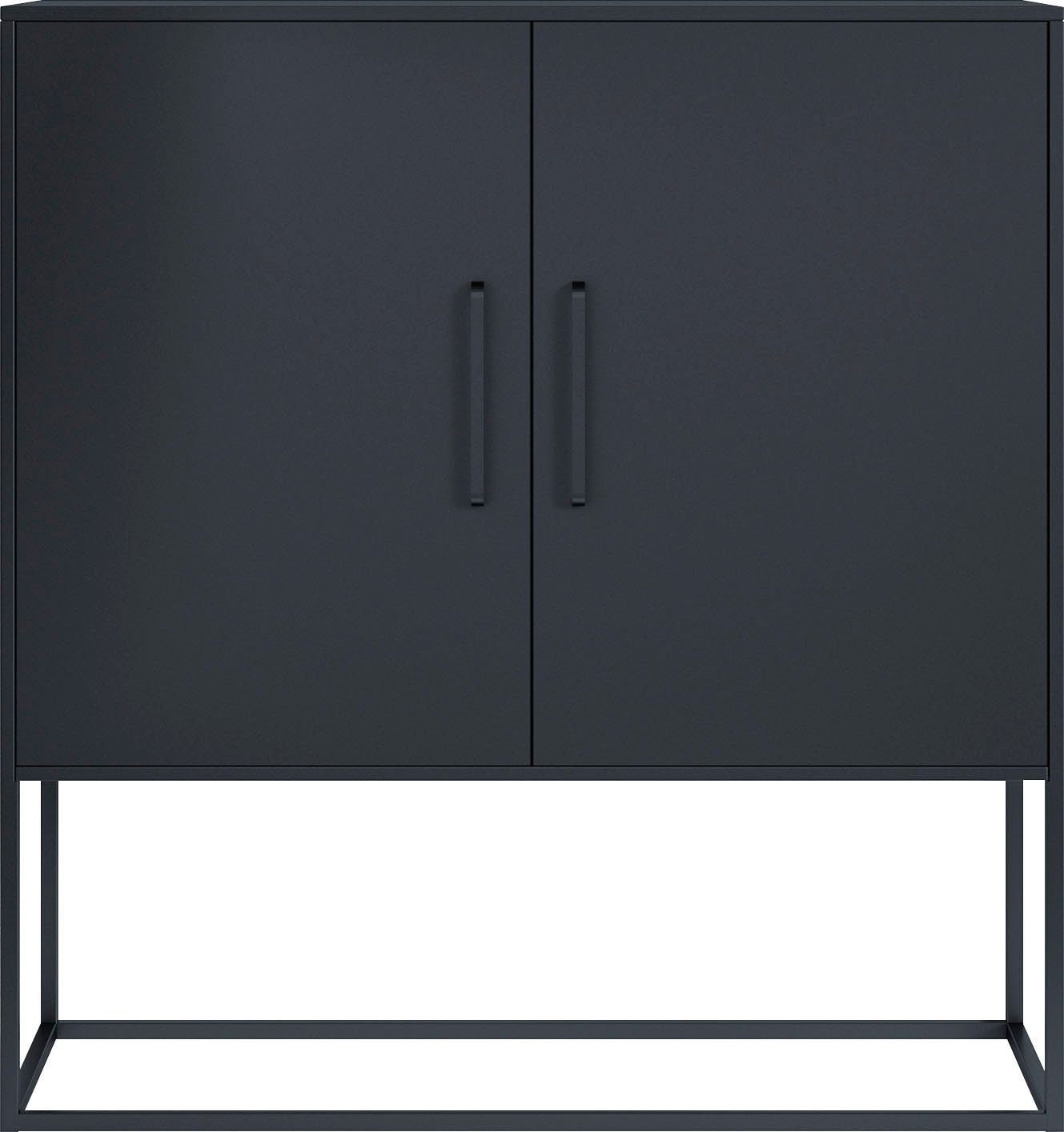 Homexperts Kast Rich designachtige kast met metalen deuren