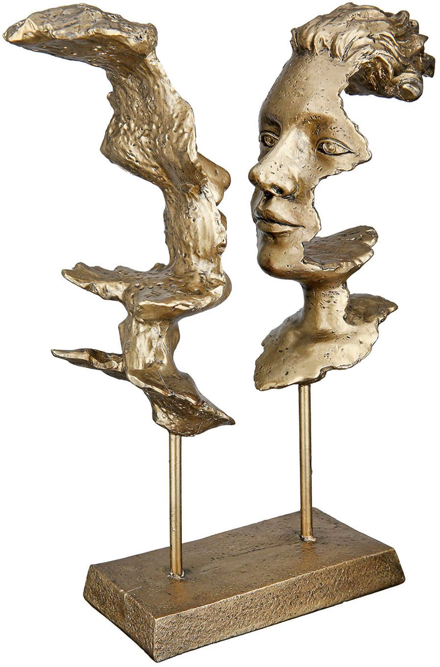 Casablanca by Gilde Decoratief figuur 2 gezichten op basis "Soli" H. 31cm (1 stuk)