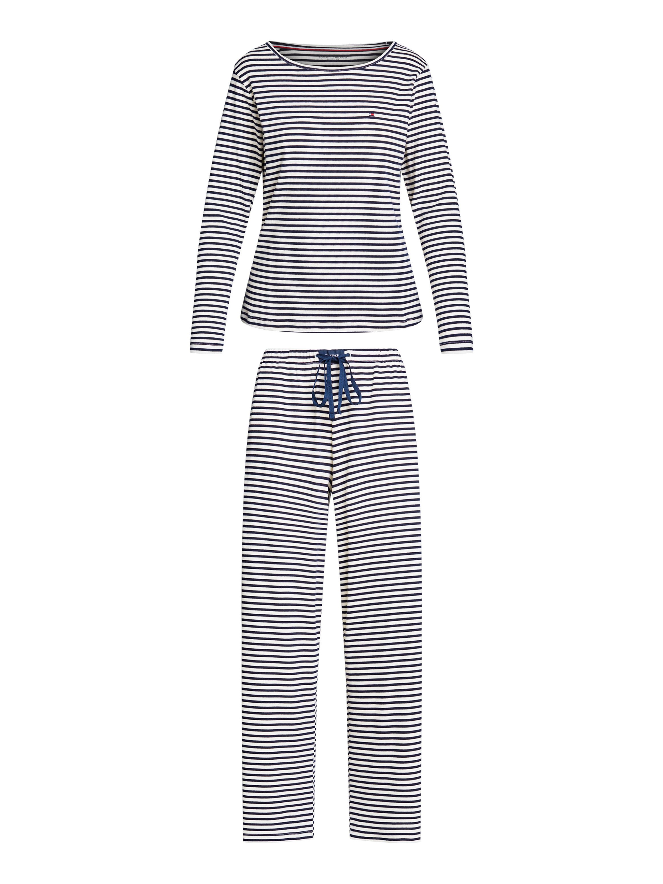 Tommy Hilfiger Underwear Pyjama JERSEY LS PRINT PJ SET (set 2-delig 2-delig)