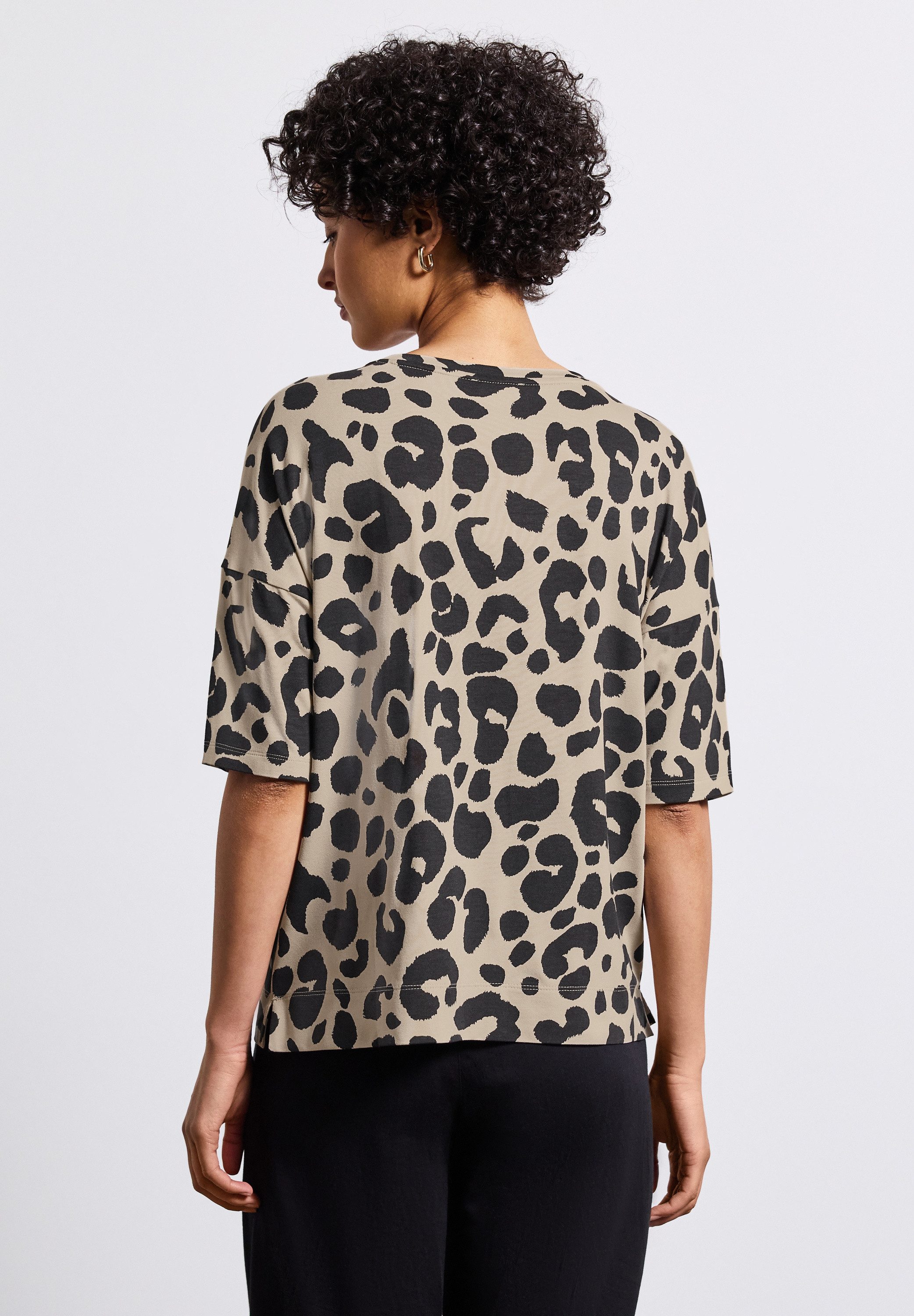 STREET ONE T-shirt NEW CRISTA in luipaard-look
