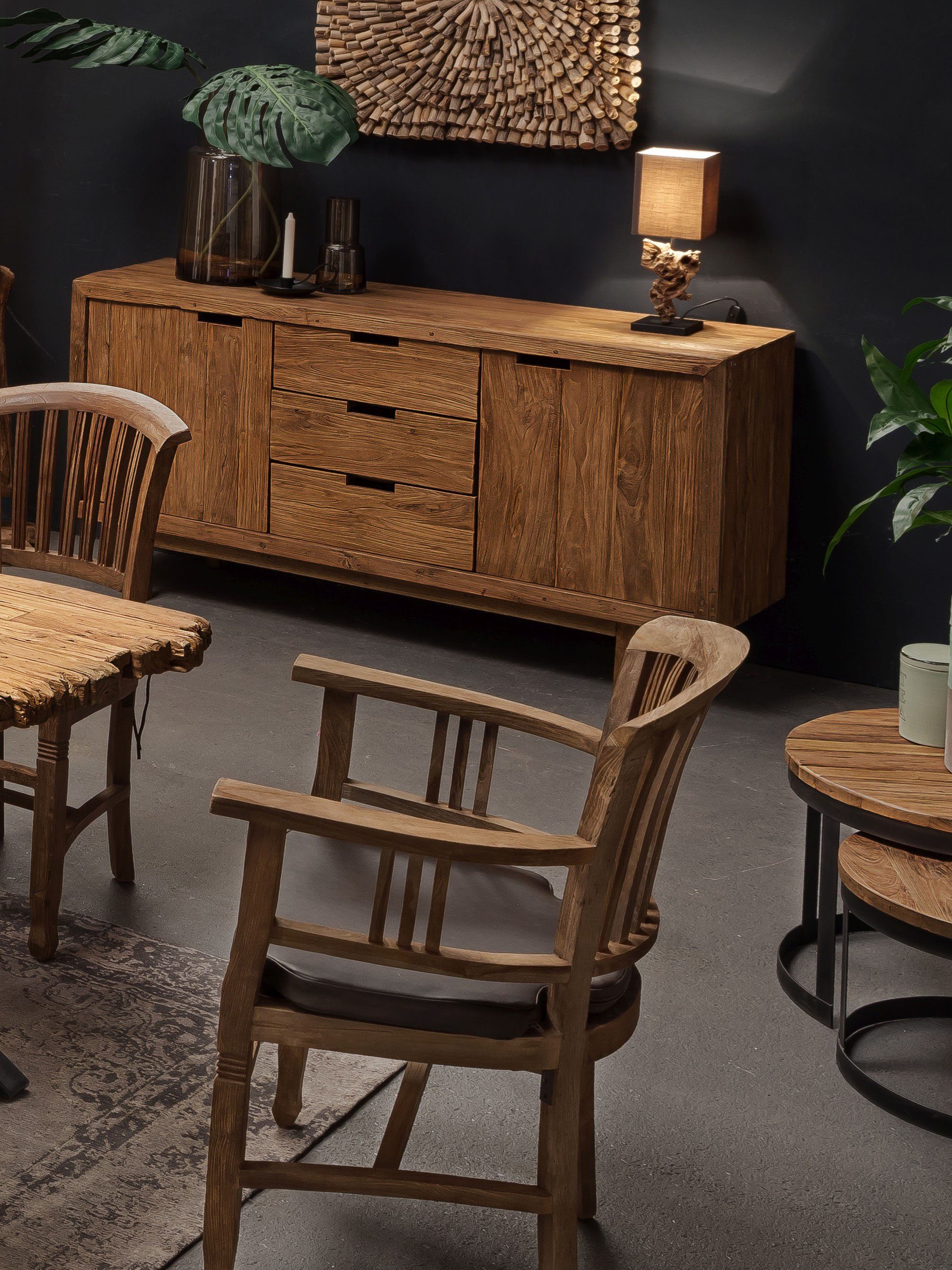 SIT Stoel met armleuningen Coral 4 poot stoelen beige