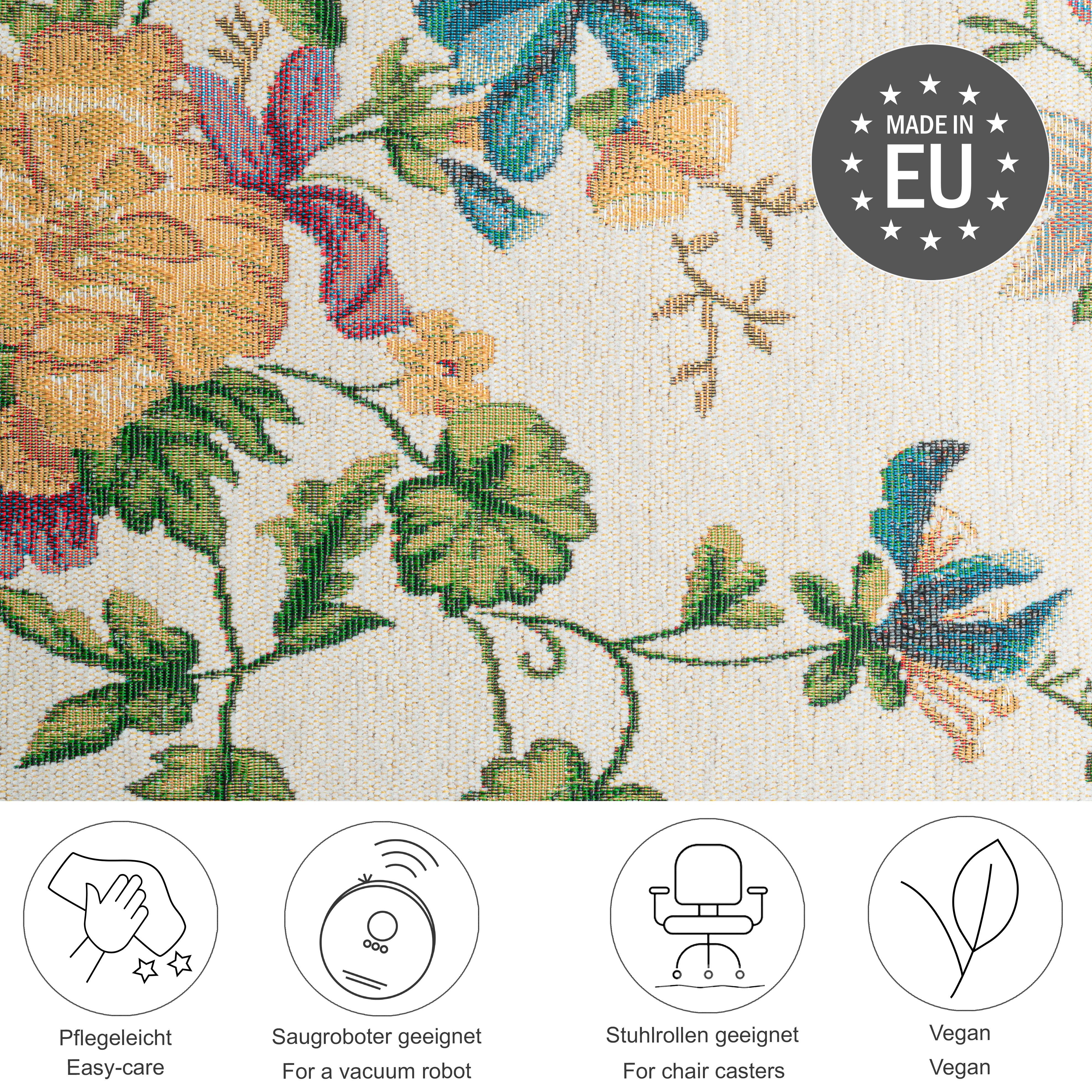 THEKO Set slaapkamerkleedjes Flomi Sagrini Loperset, platweefsel, geweven, pastelkleuren, bloemendesign