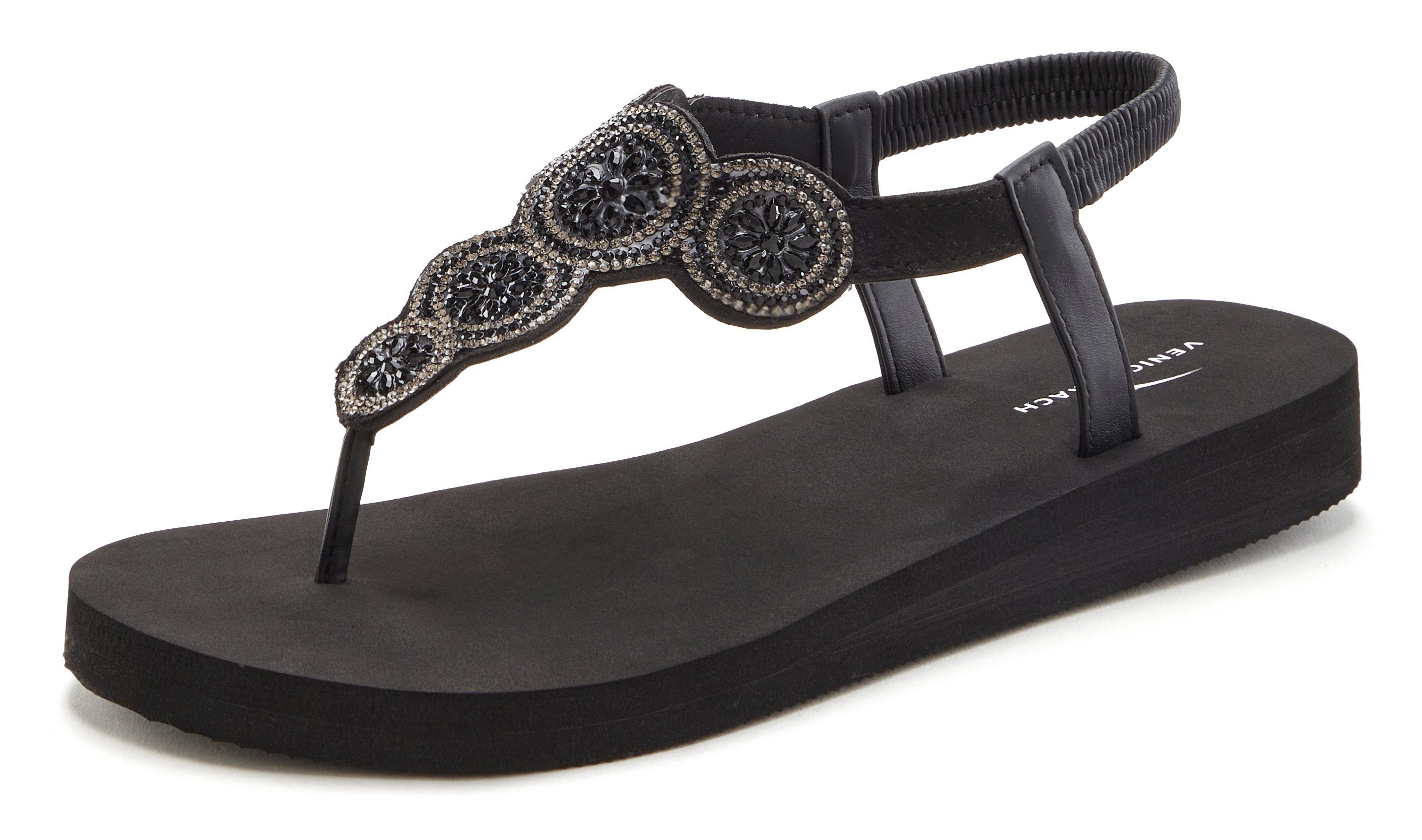 Venice Beach Badslippers Sandaal, pantoletten, badschoen ultralicht met glinsterdetails VEGAN