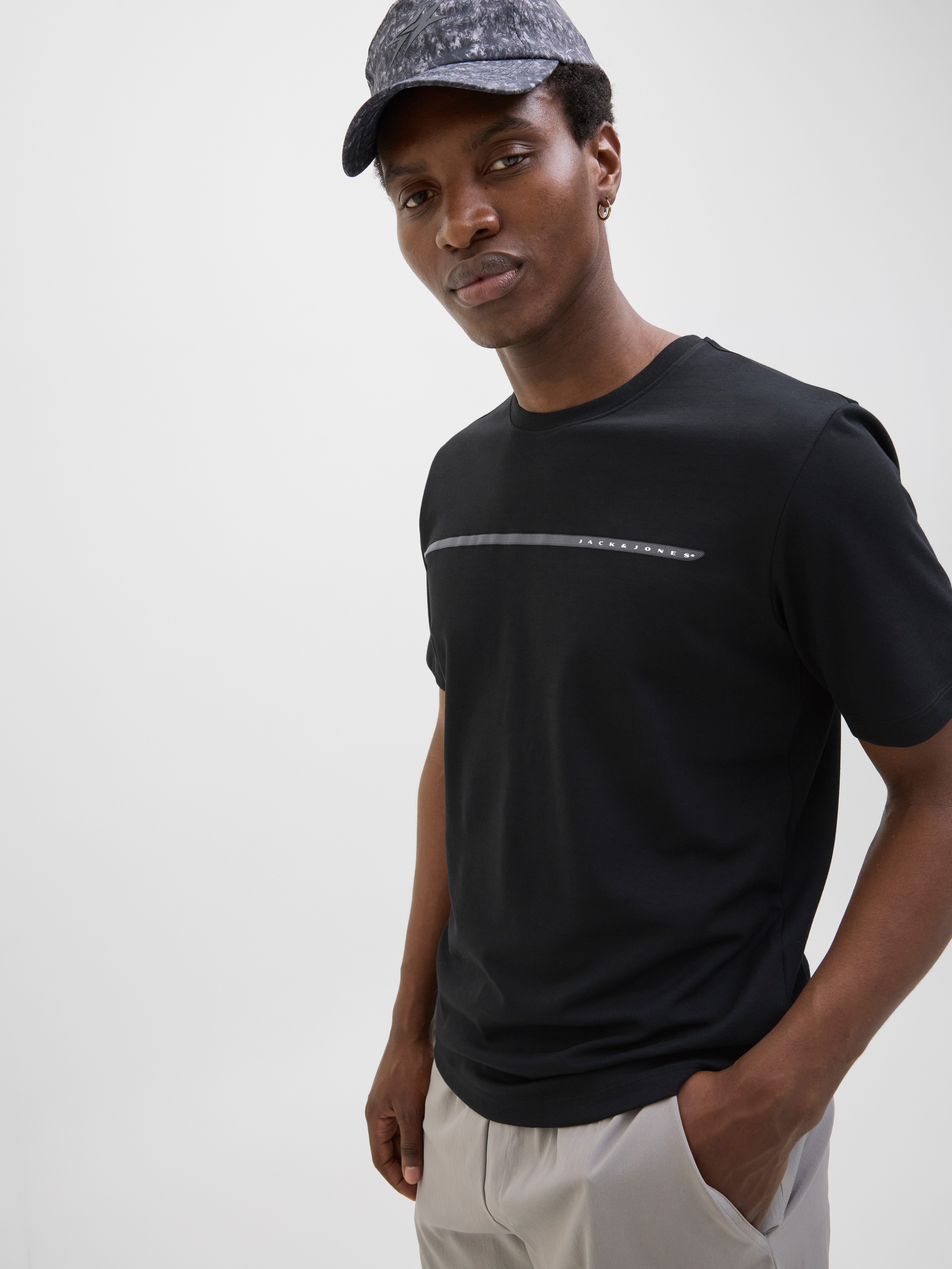Jack & Jones T-shirt JCOFUSION FULL BRANDING TEE SS CREW NOOS