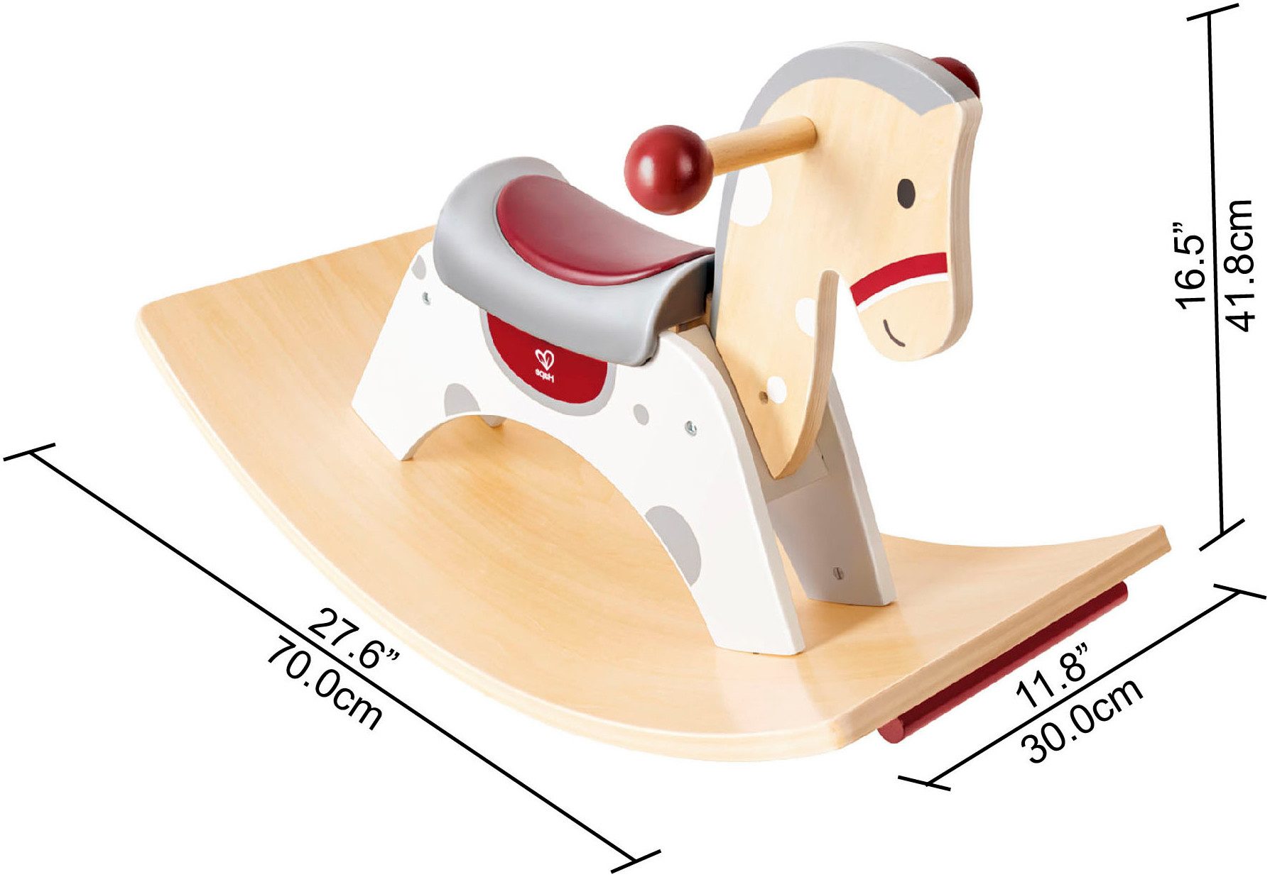 Hape Hobbelpaard 2-in-1 schommelpaard en balansbord