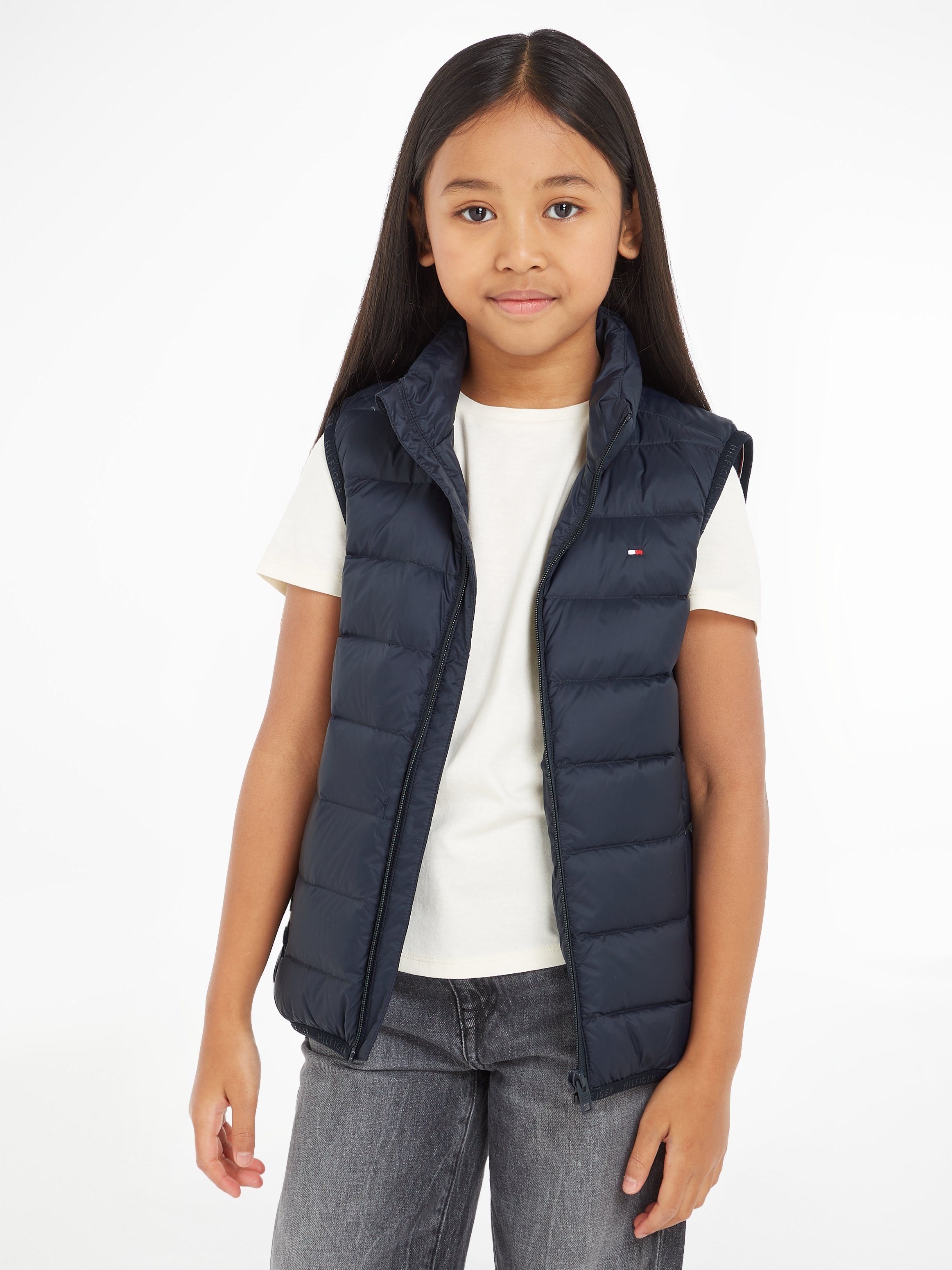 Tommy Hilfiger Donzen bodywarmer U ESSENTIAL LIGHT VEST Kinderen Kids Junior MiniMe, voor kinderen