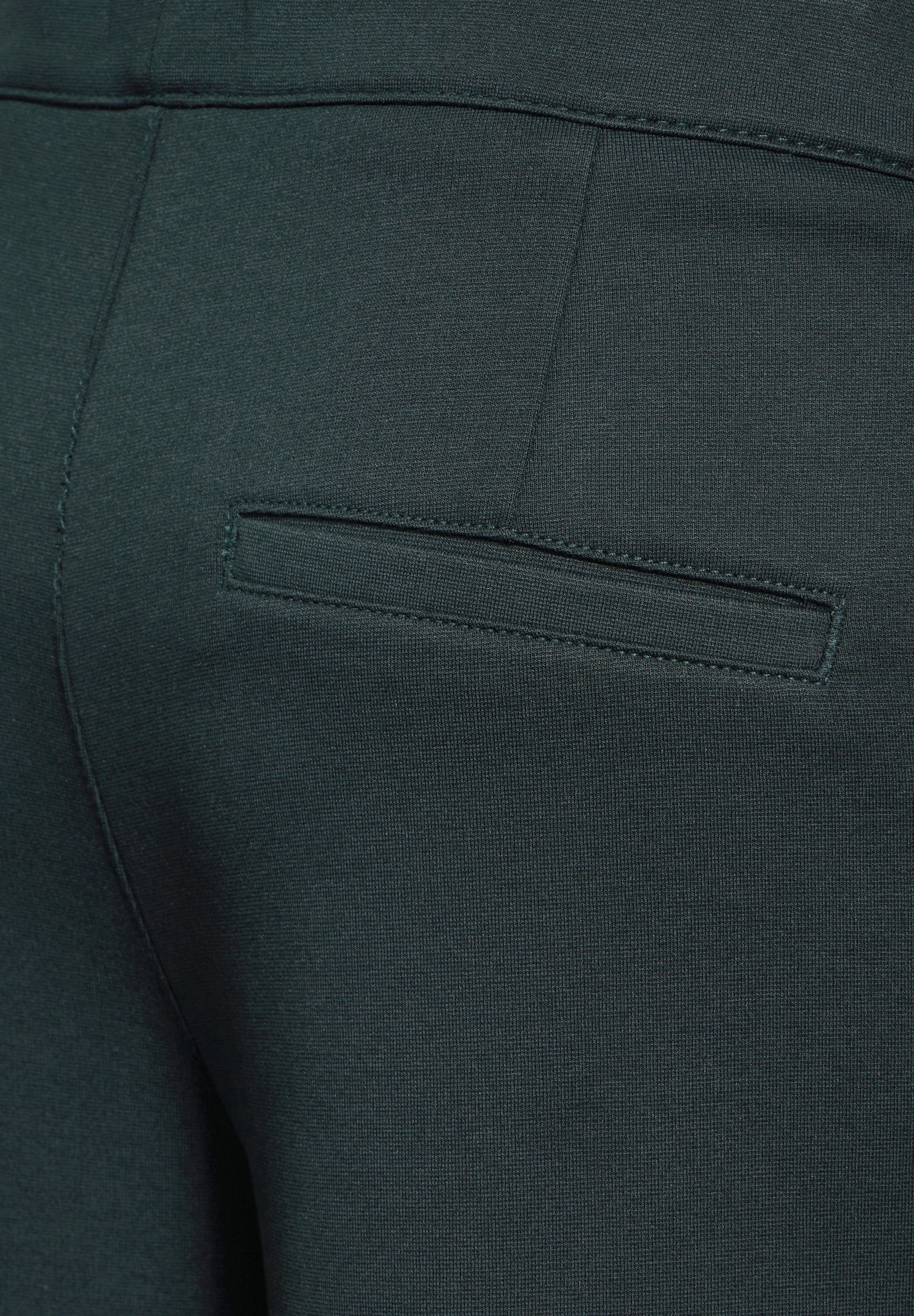 STREET ONE Taillehoge broek met deelnaden