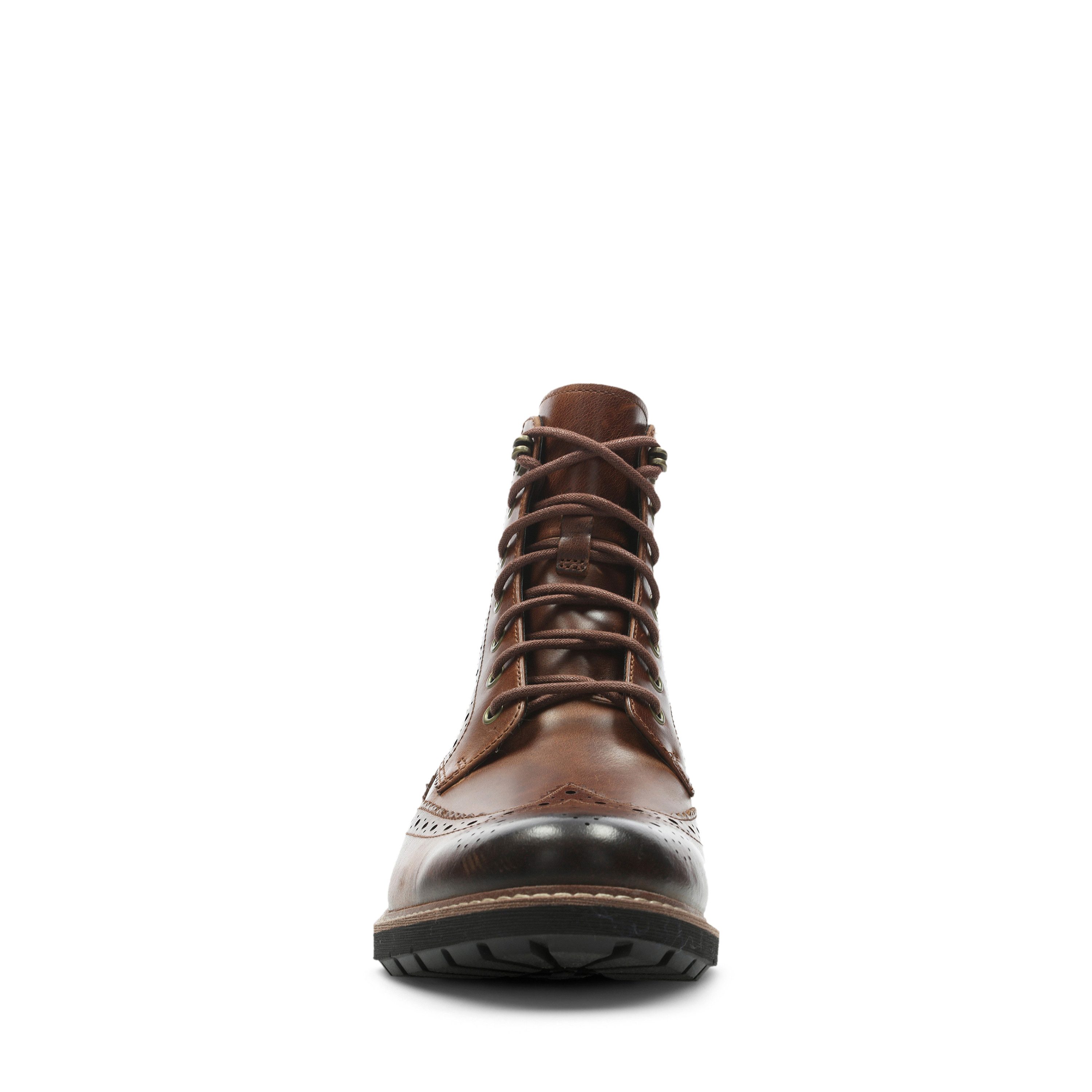 Clarks Veterlaarzen Batcombe Lord Budapester, brogue, zakelijke laarzen met lyrale perforatie