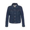 s.oliver jeansjack met trendy deelnaden blauw