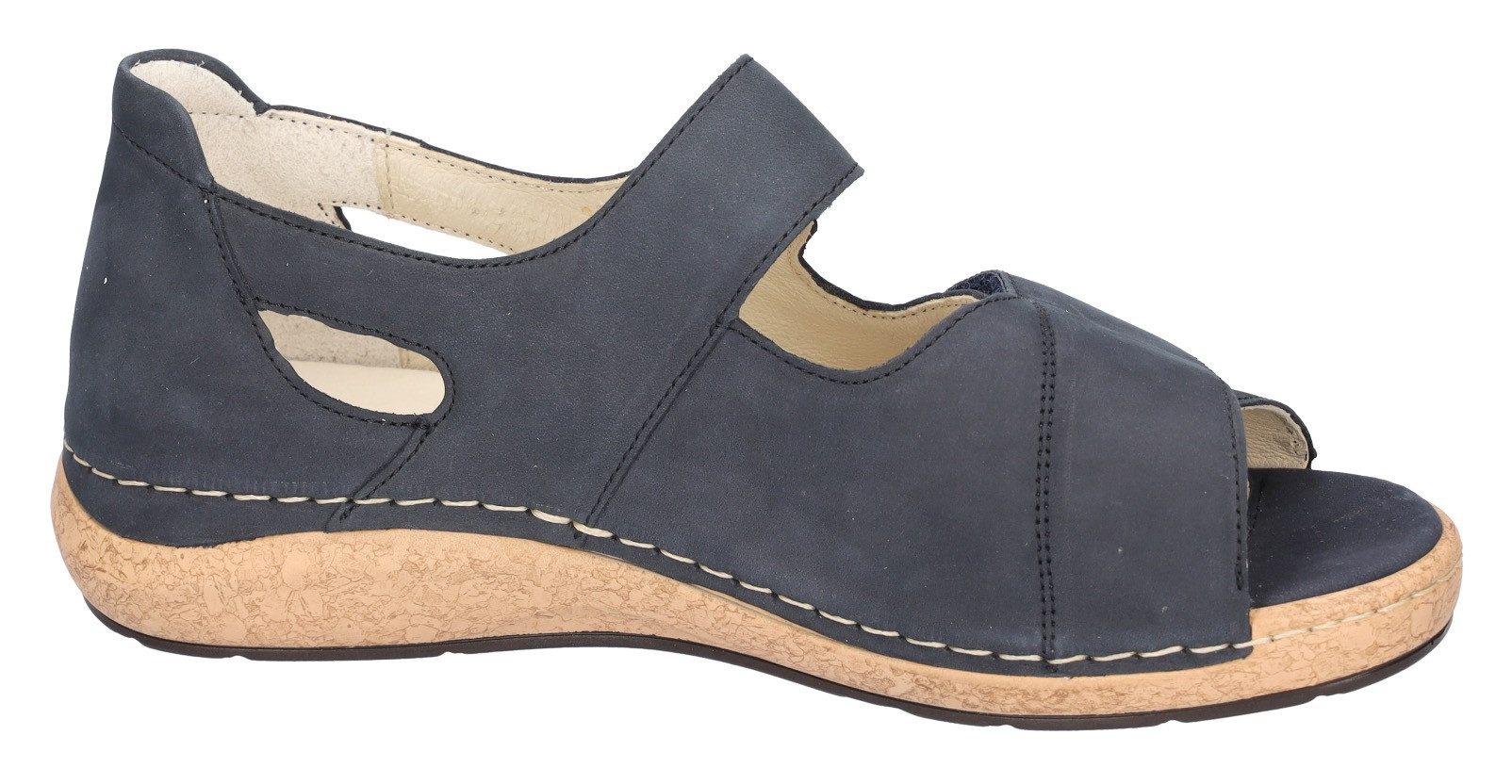 Waldläufer Sandalen K-Heliett , zomerschoen, sandaal, sleehak, in comfortabele breedte k (= extra breed)