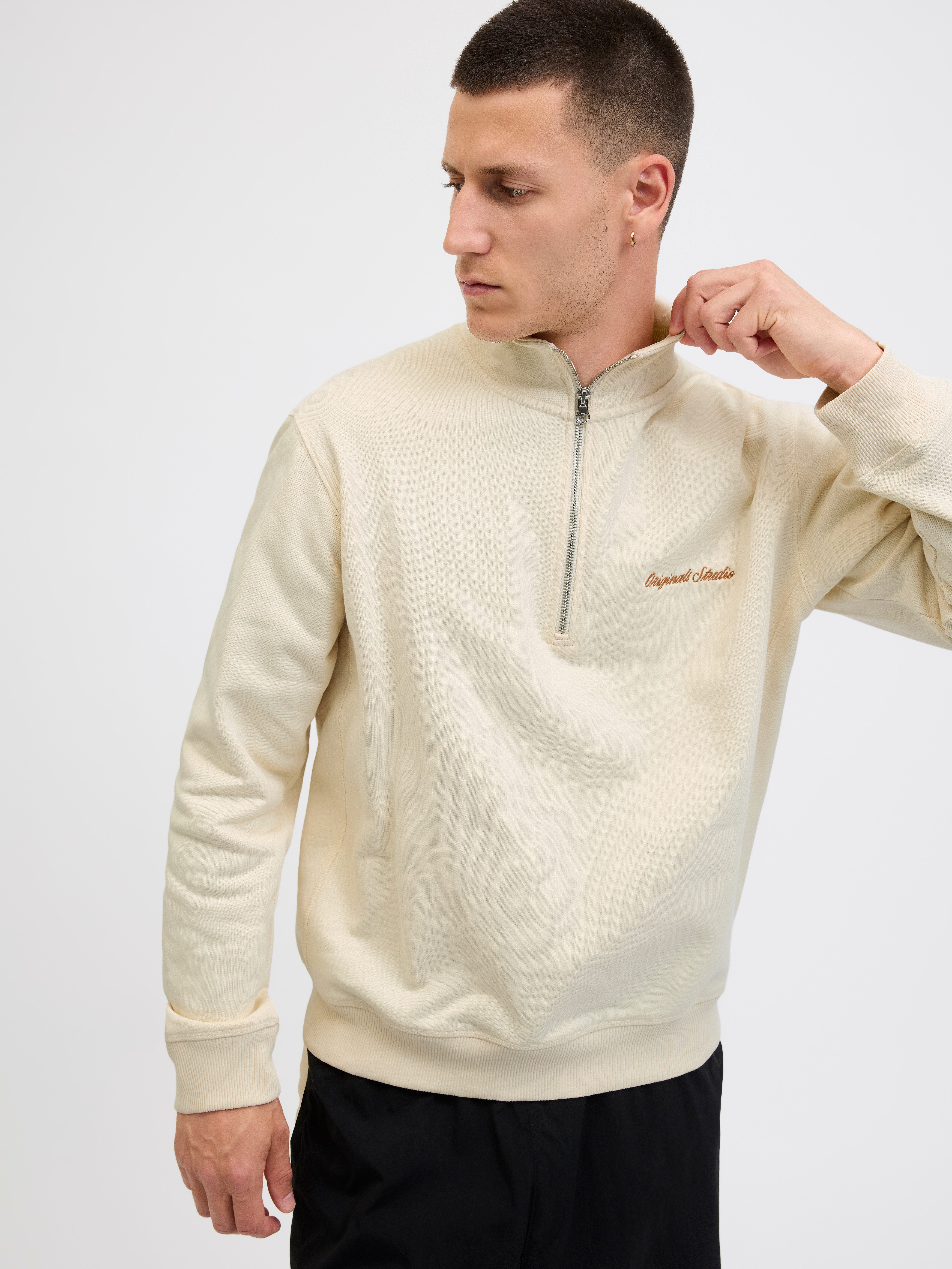 Jack & Jones Sweatshirt JORNORREBRO EMB SWEAT HIGH NECK SN