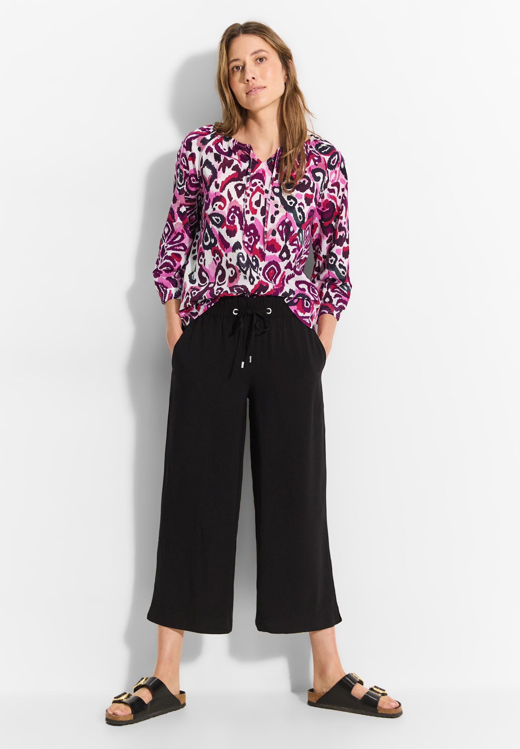 Cecil Blouse met lange mouwen met een langere achterkant