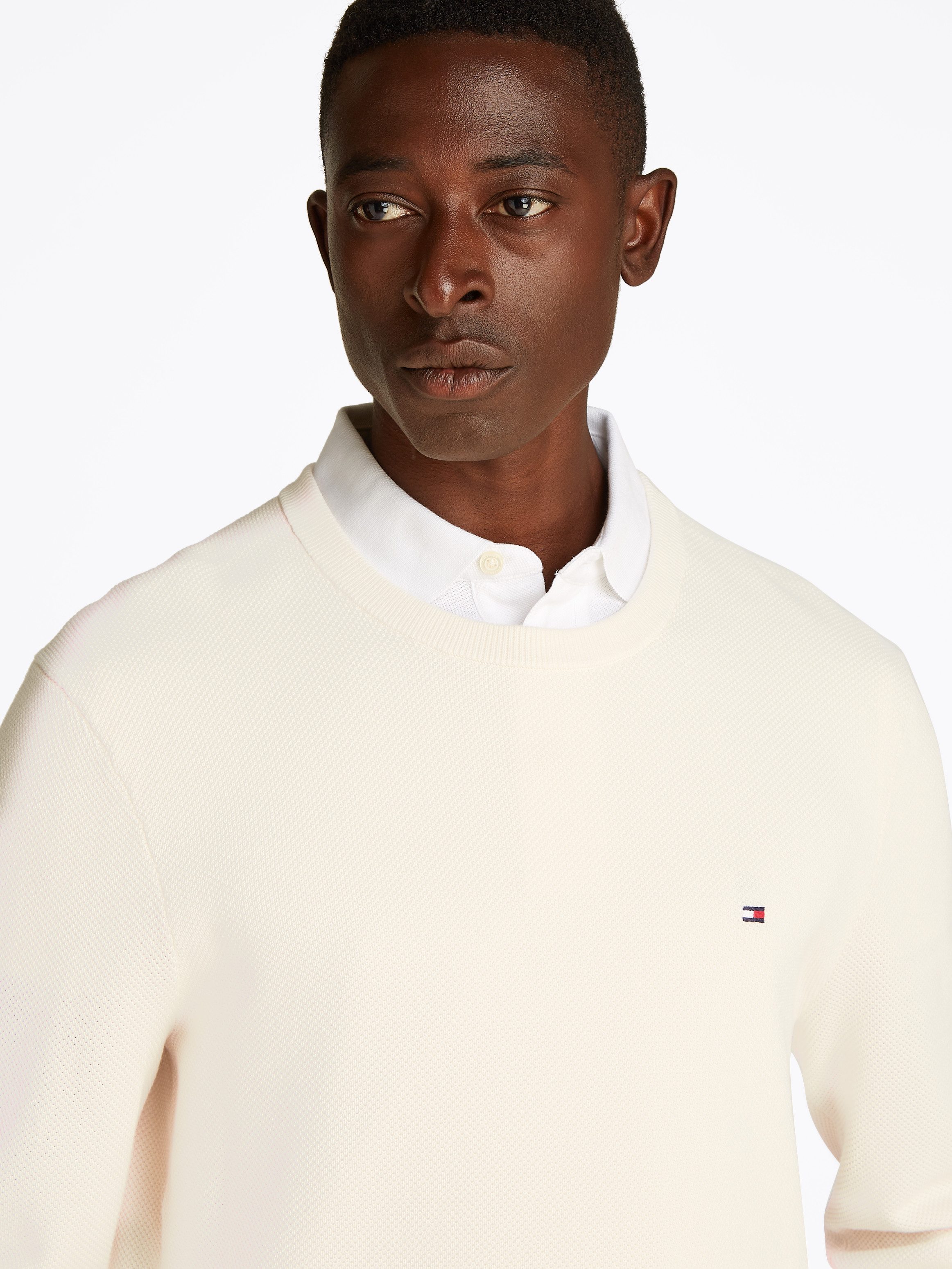 Tommy Hilfiger Trui met ronde hals ESSENTIAL STRUCTURE CREW NECK