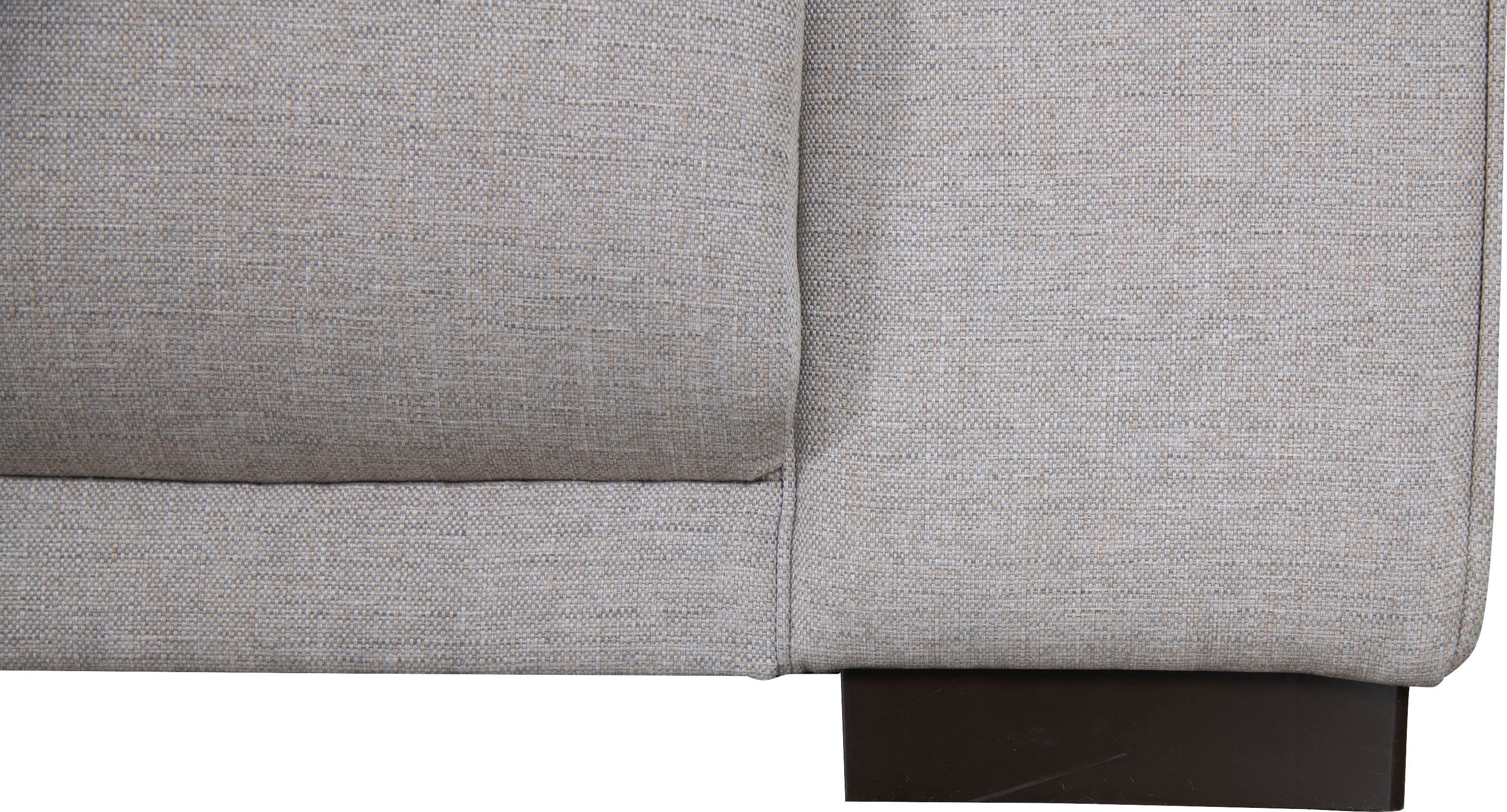 Home affaire Hoekbank BORNHOLM L-vorm met chaise longue, afmetingen B/D/H: 234/162/85 cm Recamiere links of rechts bestelbaar, golfvering, inclusief 2 kussens