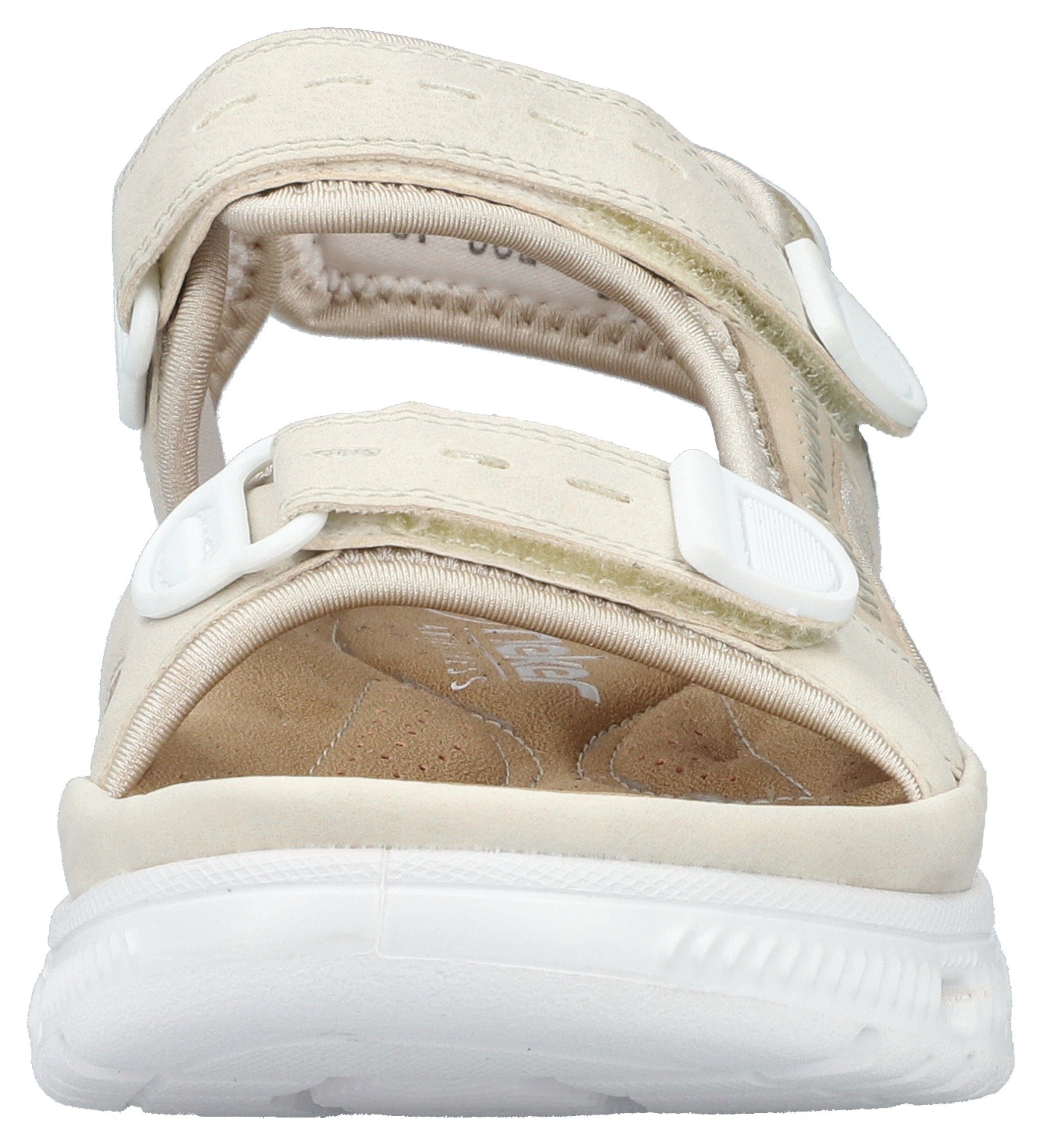 RIEKER Sport Sandalen , zomerschoen, sandaal, plateauhak, met klittenbandsluiting