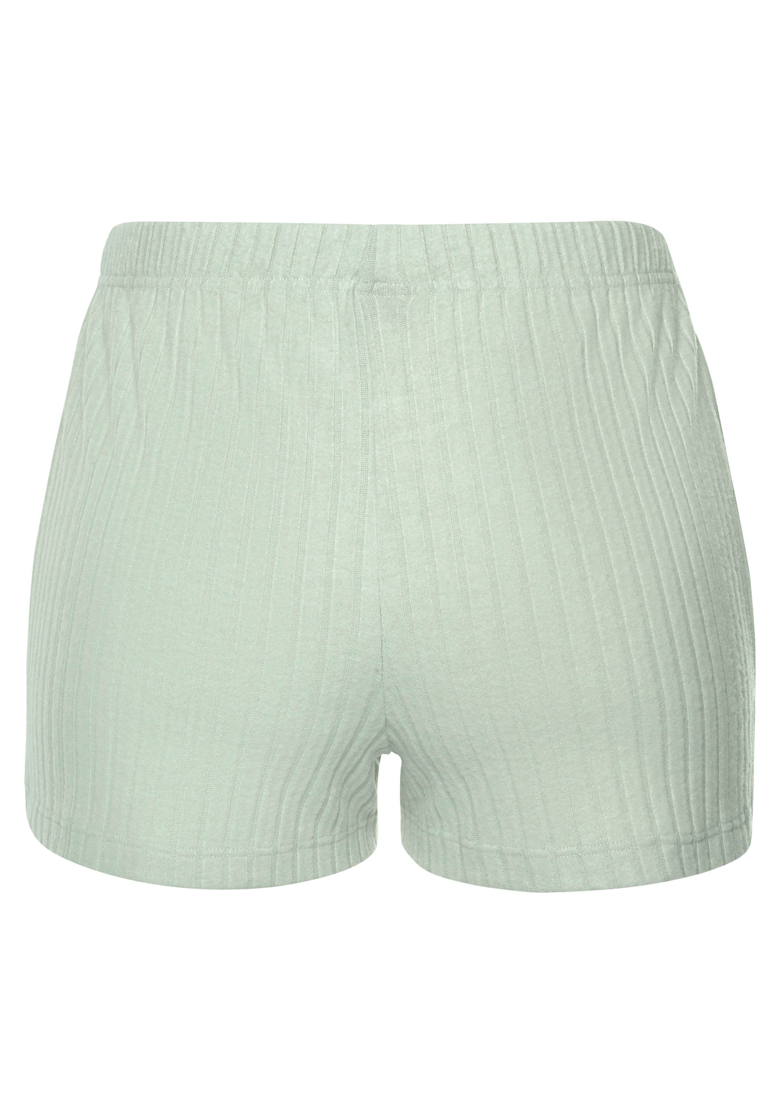 s.Oliver RED LABEL Beachwear Relaxshorts van duurzame ribbrei, loungewear