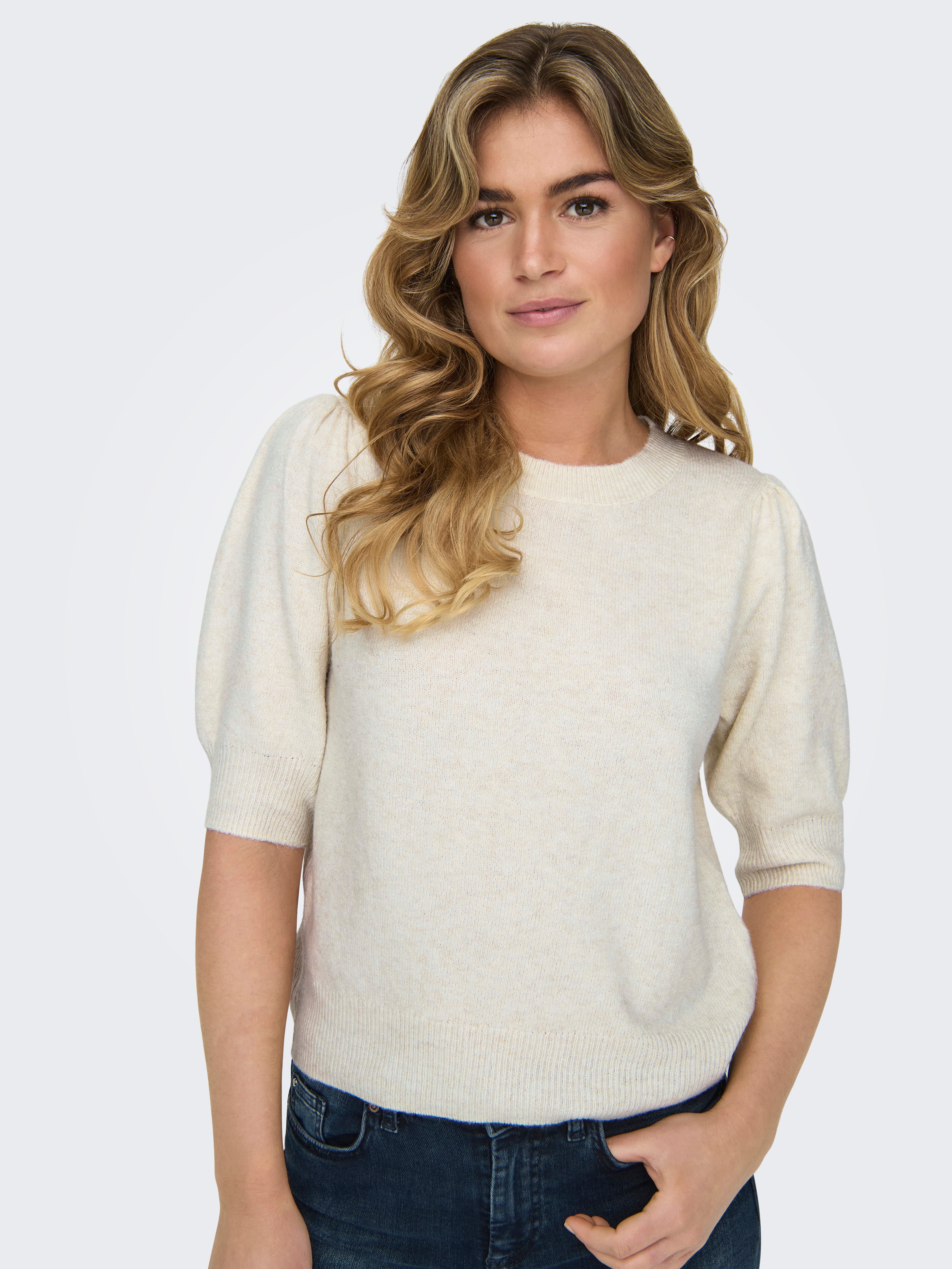 Only Gebreide trui ONLRICA LIFE 2/4 PULLOVER EX KNT