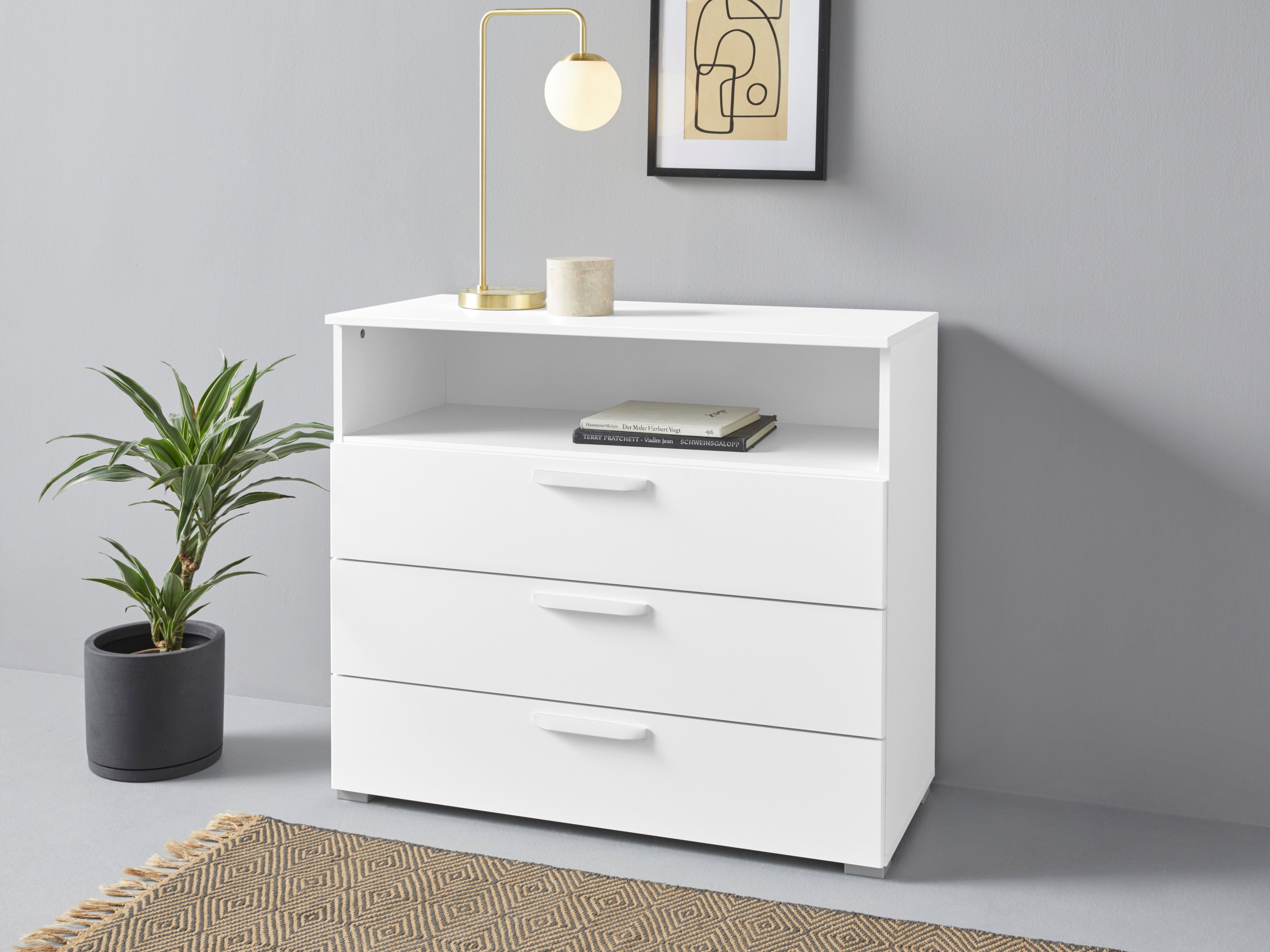 rauch Ladekast Oteli Incl. lade-indeling van hout, gemakkelijke montage commodes & ladekasten wit