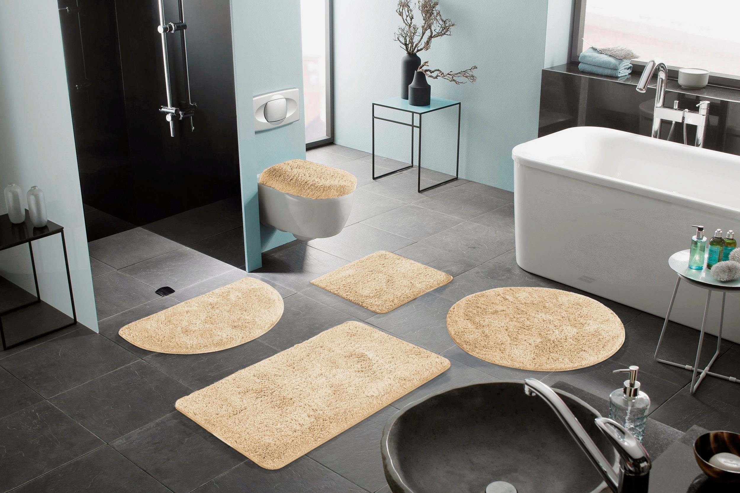 Bruno Banani Badmat Lana, badmat, badkamer tapijt Badmat, badmatten, unikleur, ook als 3-delige set & rond