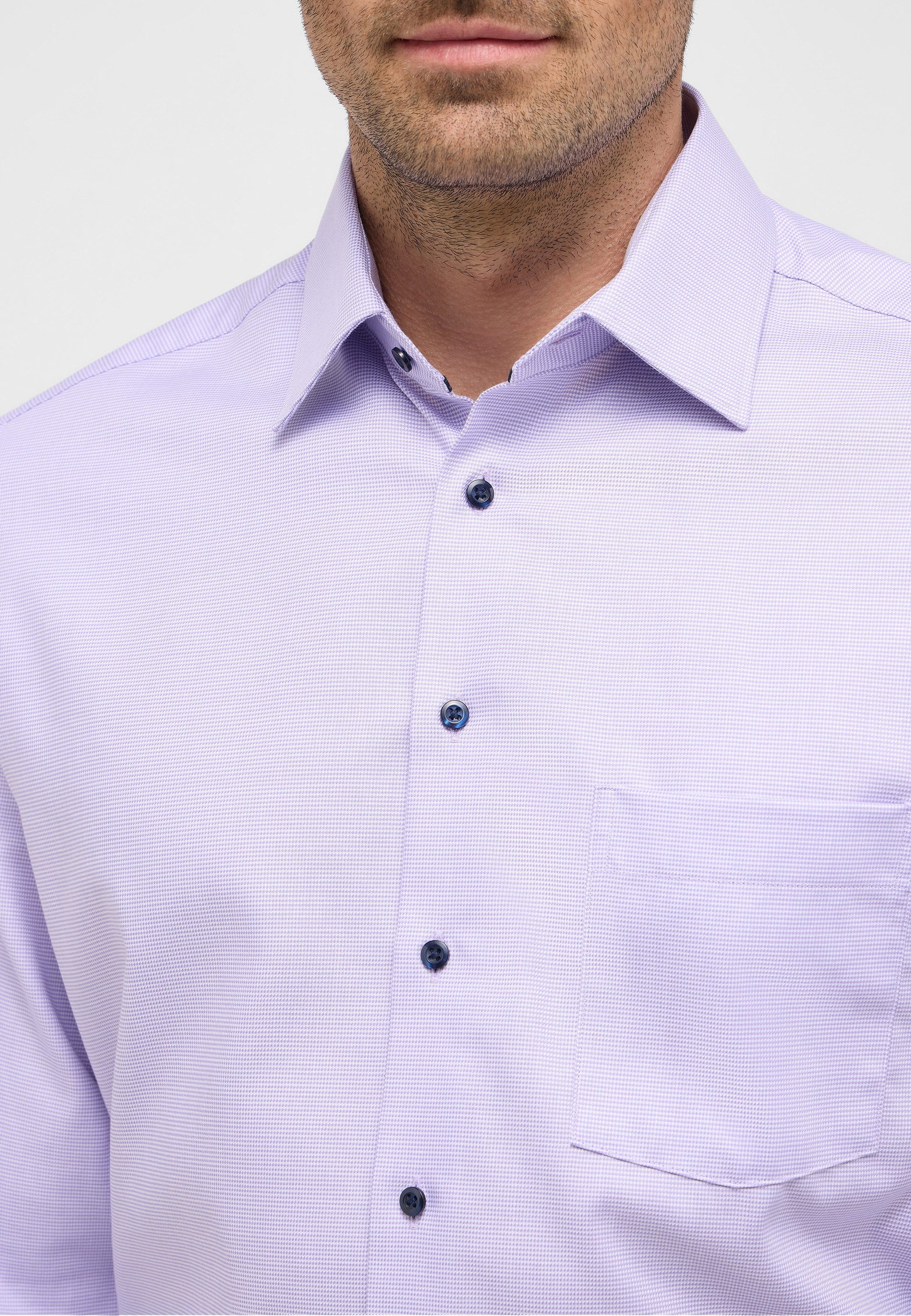 Eterna Overhemd met lange mouwen MODERN FIT NON IRON (strijkvrij)