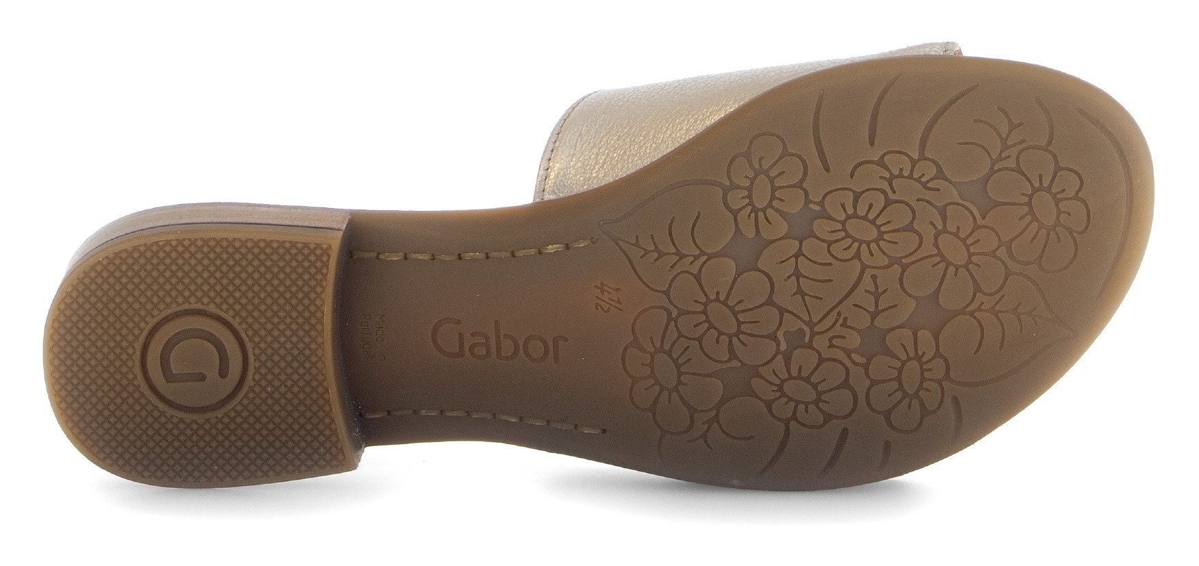 Gabor Slippers Rhodos , blokhak, zomerschoen, comfortabele schoen in breedte g (= breed)