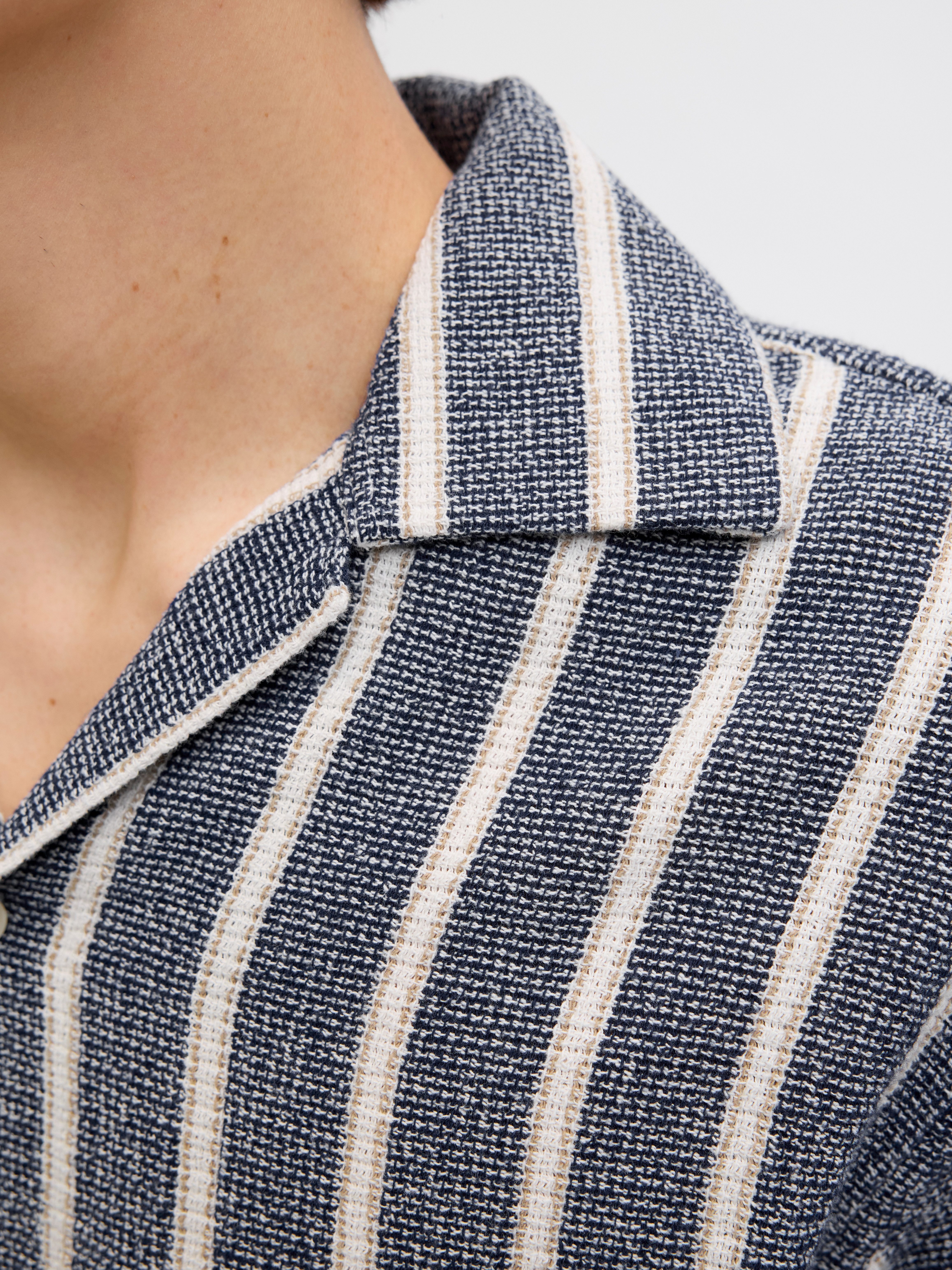Jack & Jones Overhemd met korte mouwen JORCOBA STRIPE RESORT SHIRT SS SN
