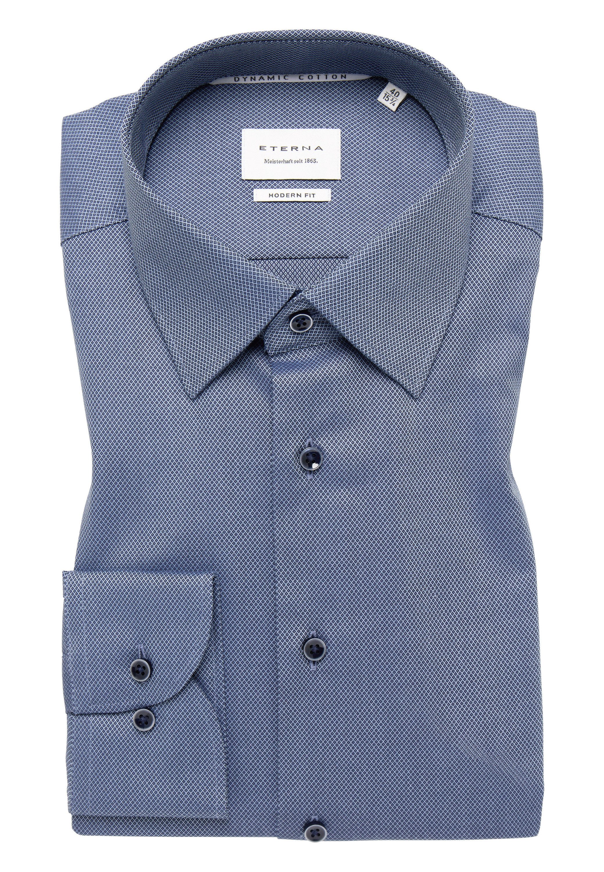 Eterna Overhemd met lange mouwen MODERN FIT NON IRON (strijkvrij)