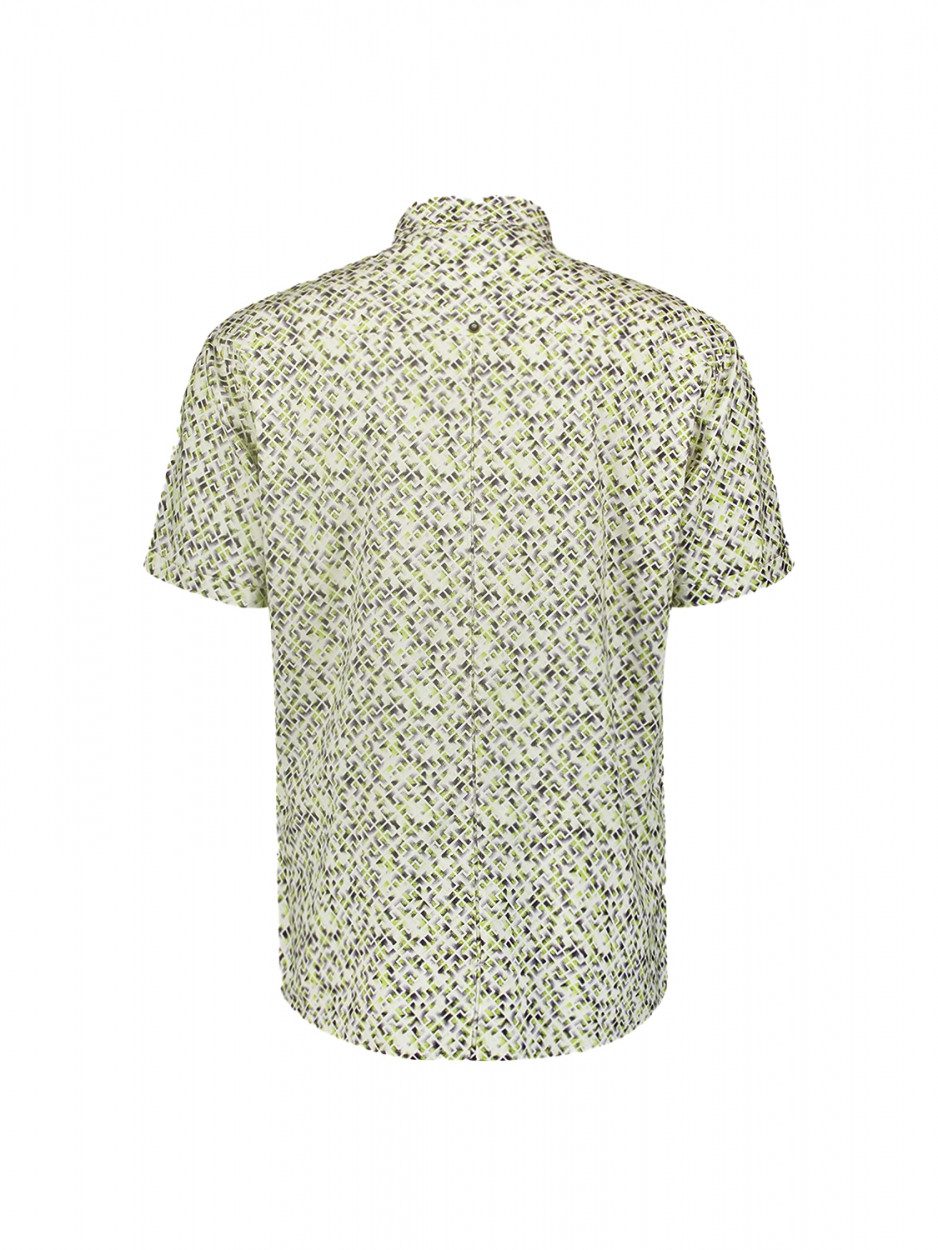NO EXCESS Overhemd met korte mouwen met minimal-print all-over