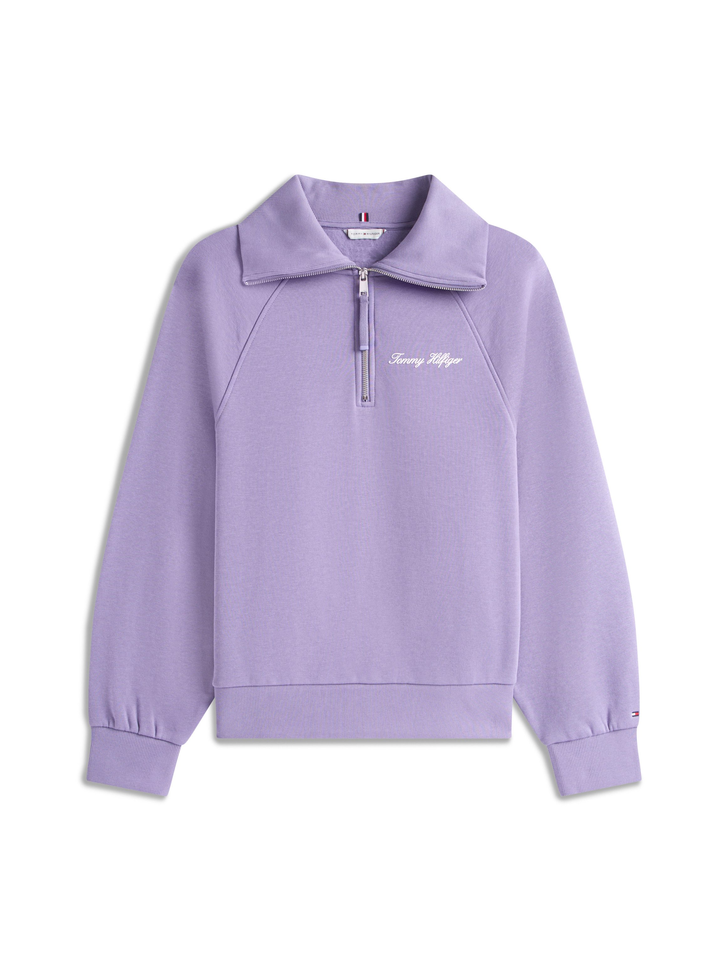 Tommy Hilfiger Curve Sweatshirt CRV CLASSIC SCRIPT FLEECE 1/2ZIP