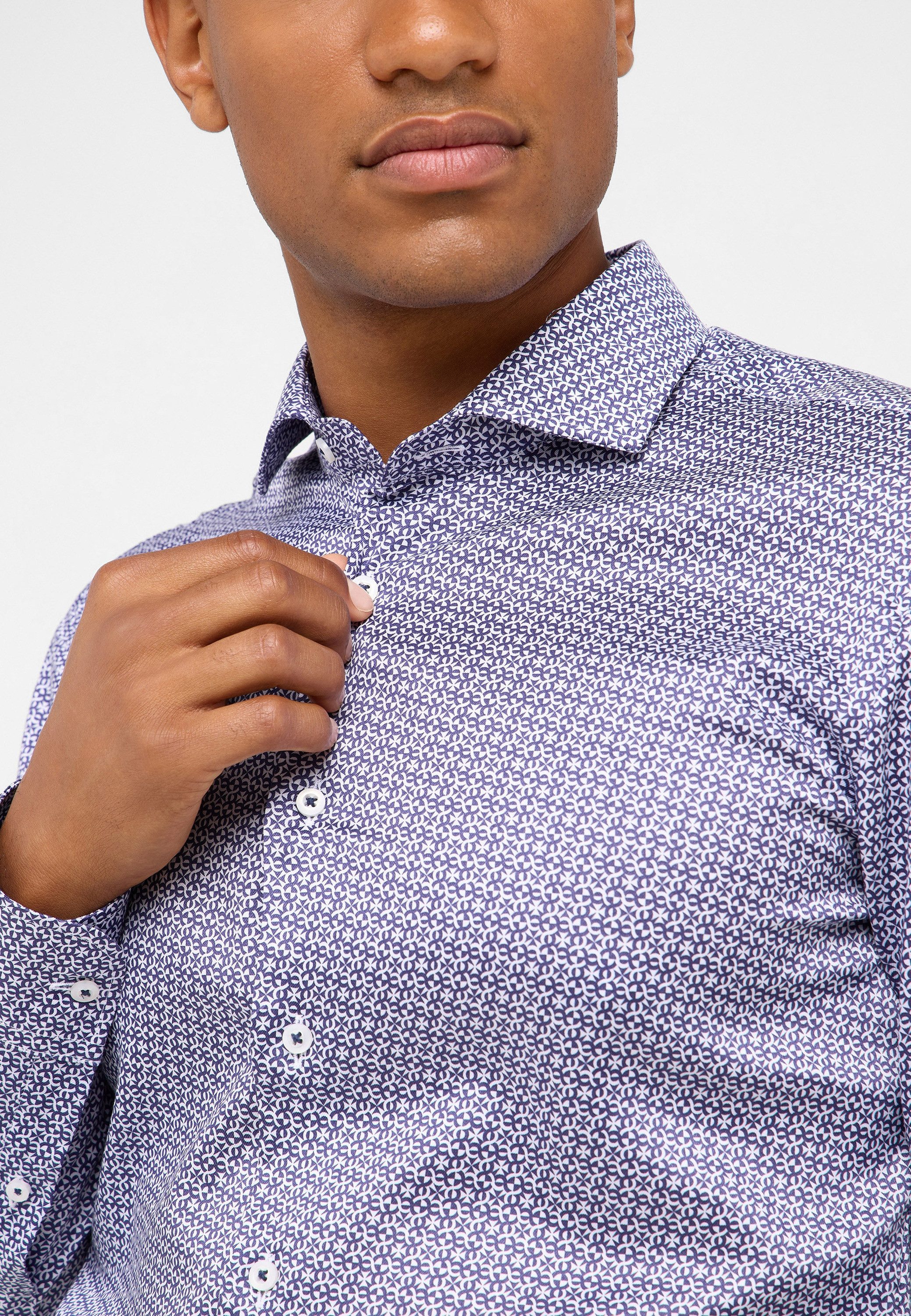 Eterna Overhemd met lange mouwen Slim fit EASY IRON (gemakkelijk te strijken)