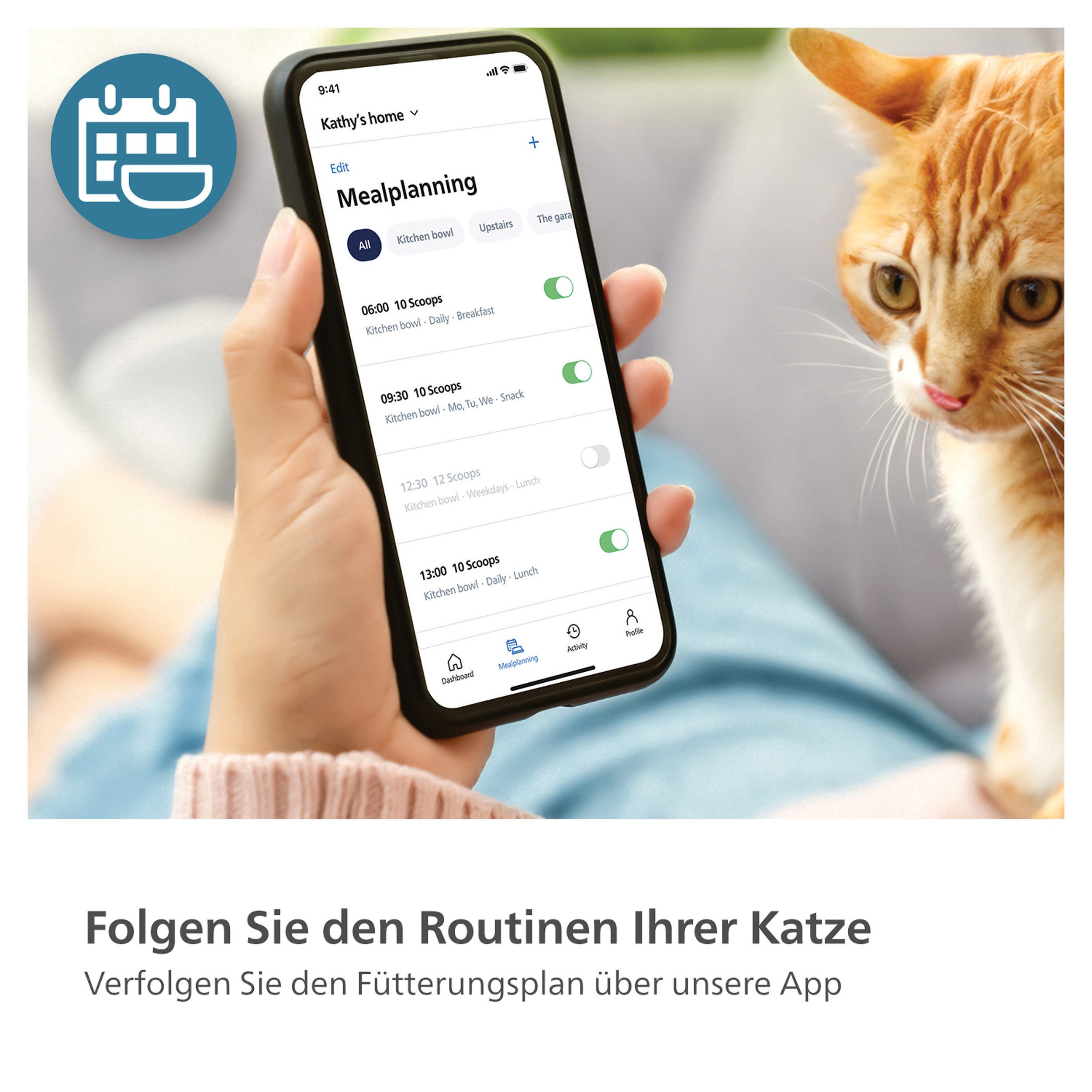 Philips Voerautomaat PAW5320/02 Pet Series, met Camera, 4,5l, voor Katten en kleine Honden