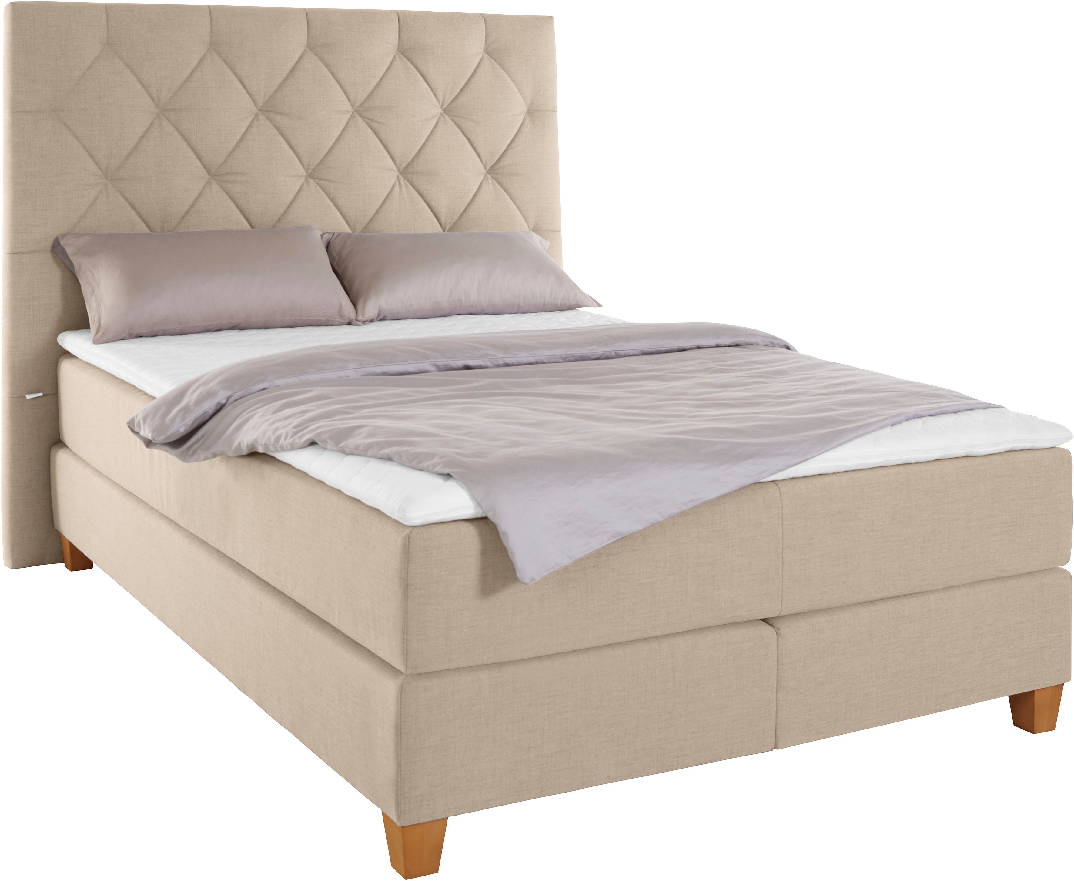 Guido Maria Kretschmer Home&Living Boxspring Harmones hoog in 3 breedten, hardheid ook gemengd met elk 1 matras in h2 en h3