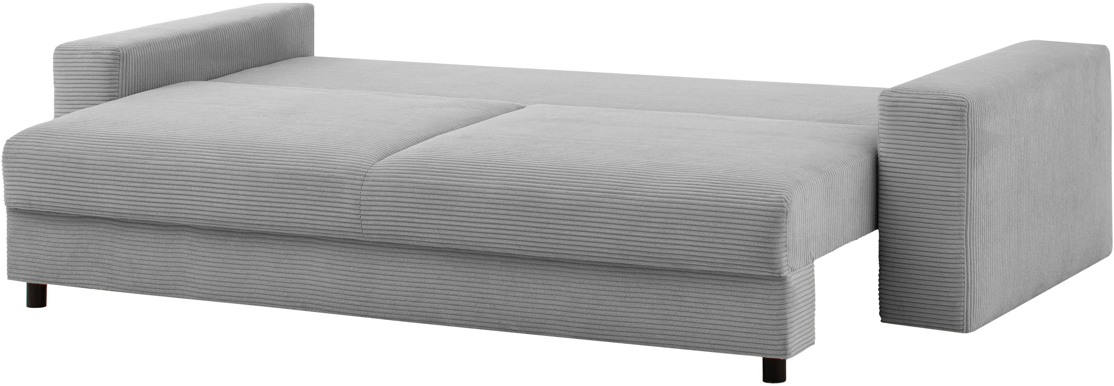 LeGer Home by Lena Gercke Slaapbank Imoga, kussen met slaapfunctie, 3-zits bank, bank met bedlade in moderne kleuren en stoffen, bedfunctie, ligoppervlak: 200x150 cm