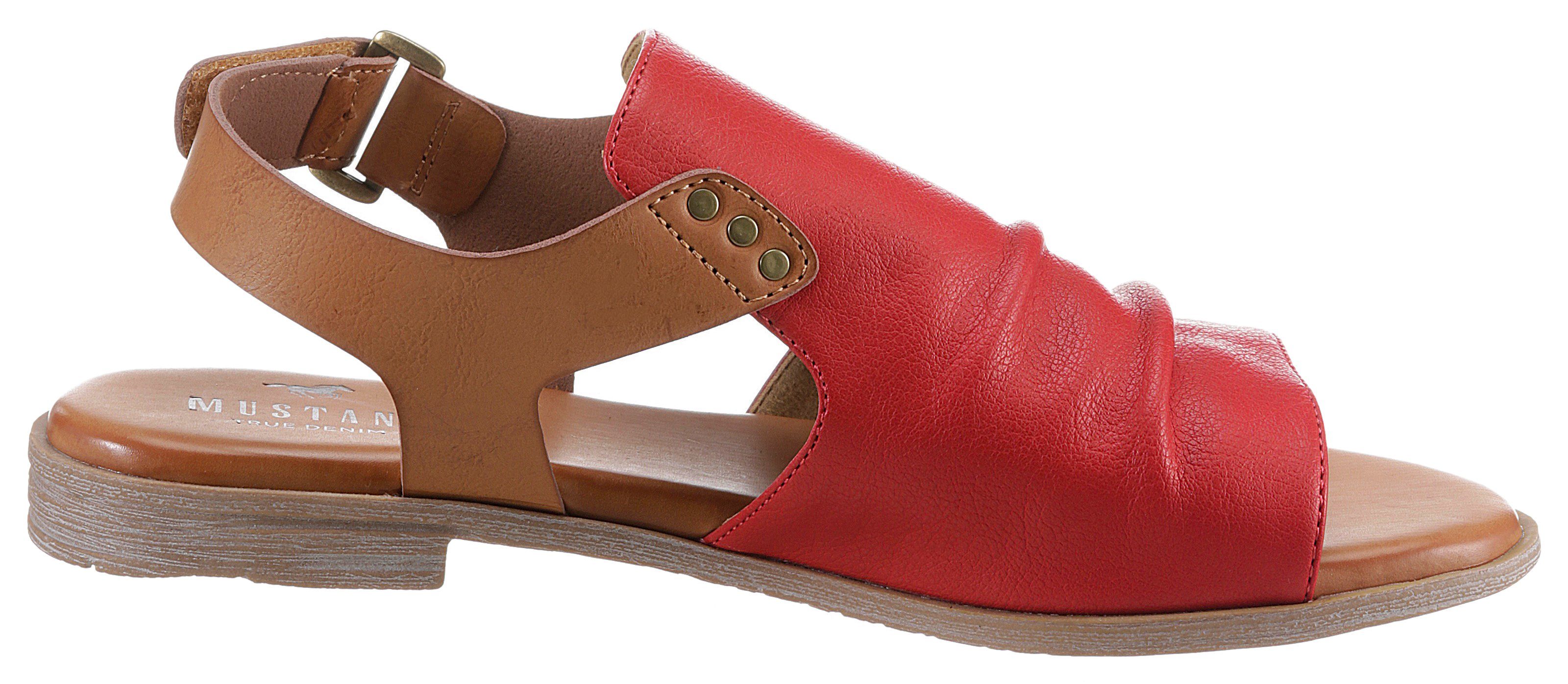 Mustang Shoes Sandalen zomerschoen, sandaal, blokhak, met klittenbandsluiting