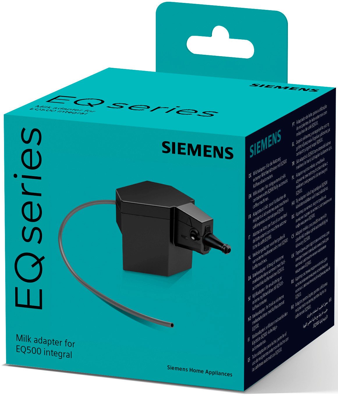 SIEMENS Melkslang adapter TZ50001, voor het gebruik van externe melkcontainers, geschikt voor de vaatwasser, zwart