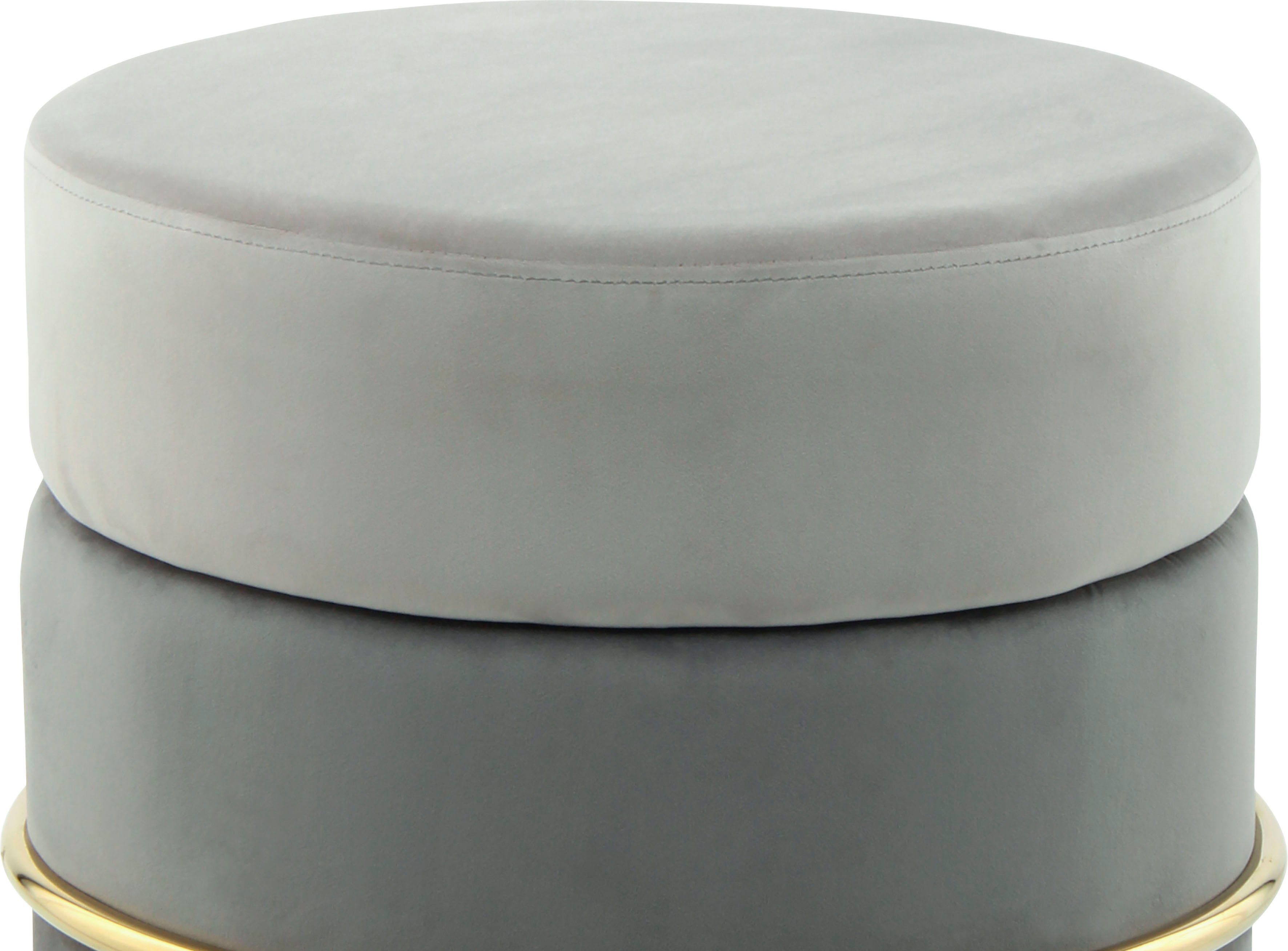 Kayoom Zithocker Kruk Matilda 125, comfortabele ronde vorm, gezellige designkruk (1 stuk)