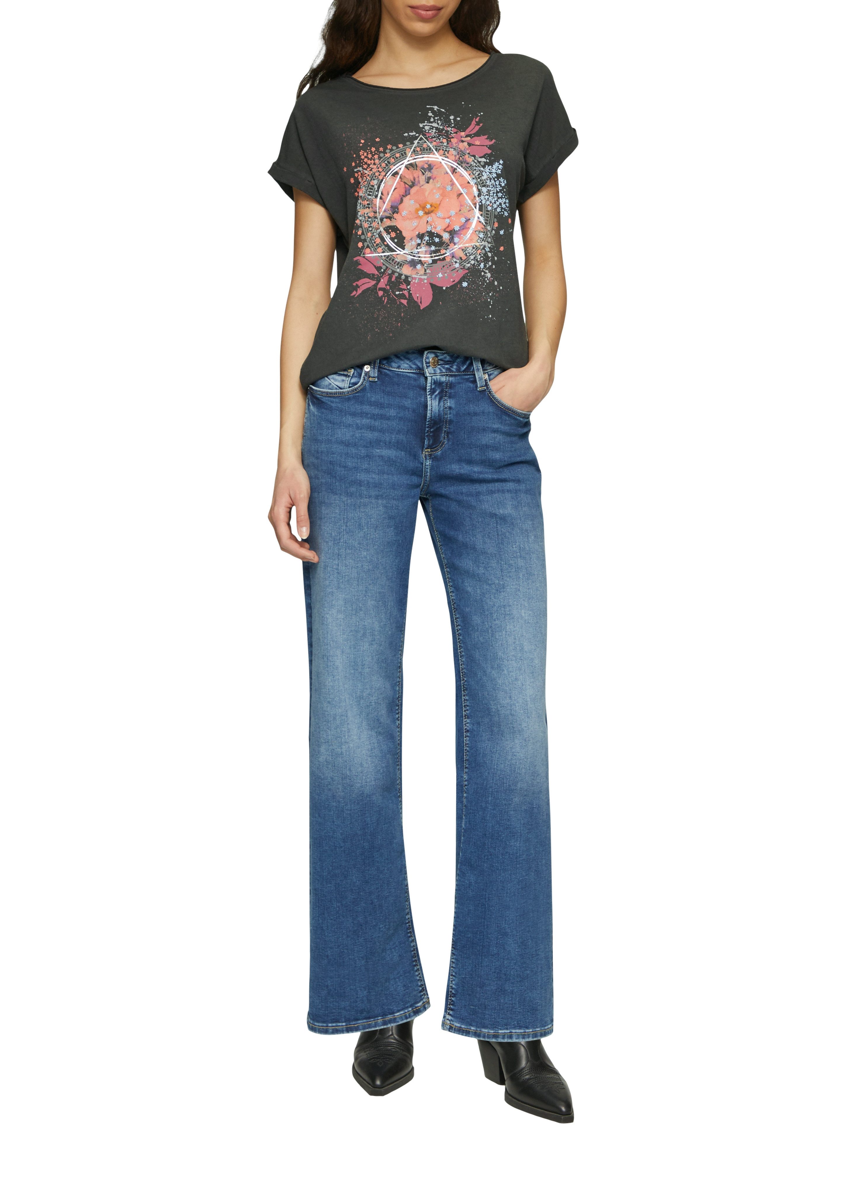 Q/S designed by T-shirt met frontprint