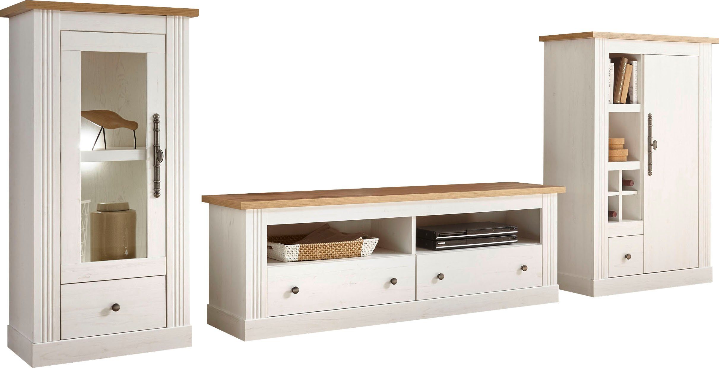Home affaire Tv-meubel Westminster TOPSELLER! Tv-tafel in romantische rustieke stijl