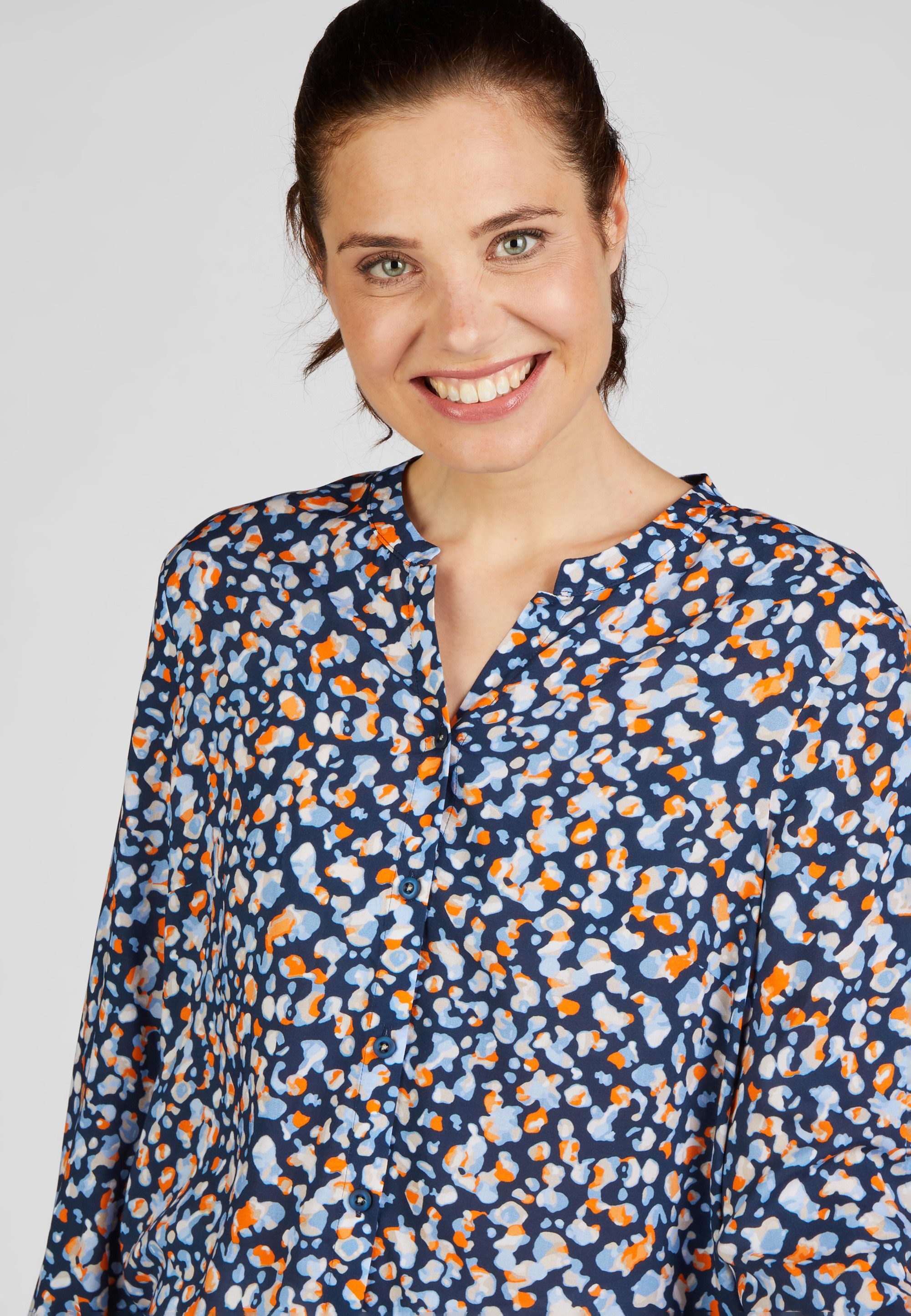 Rabe Blouse met lange mouwen met kleurrijk motief