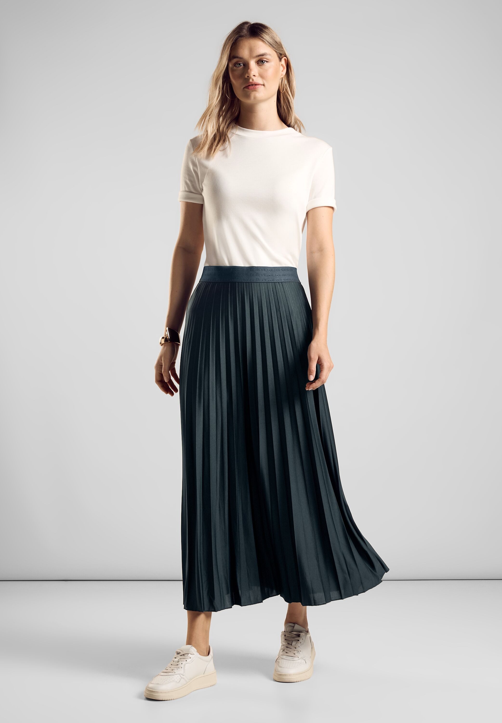 STREET ONE Plissérok met stretchaandeel