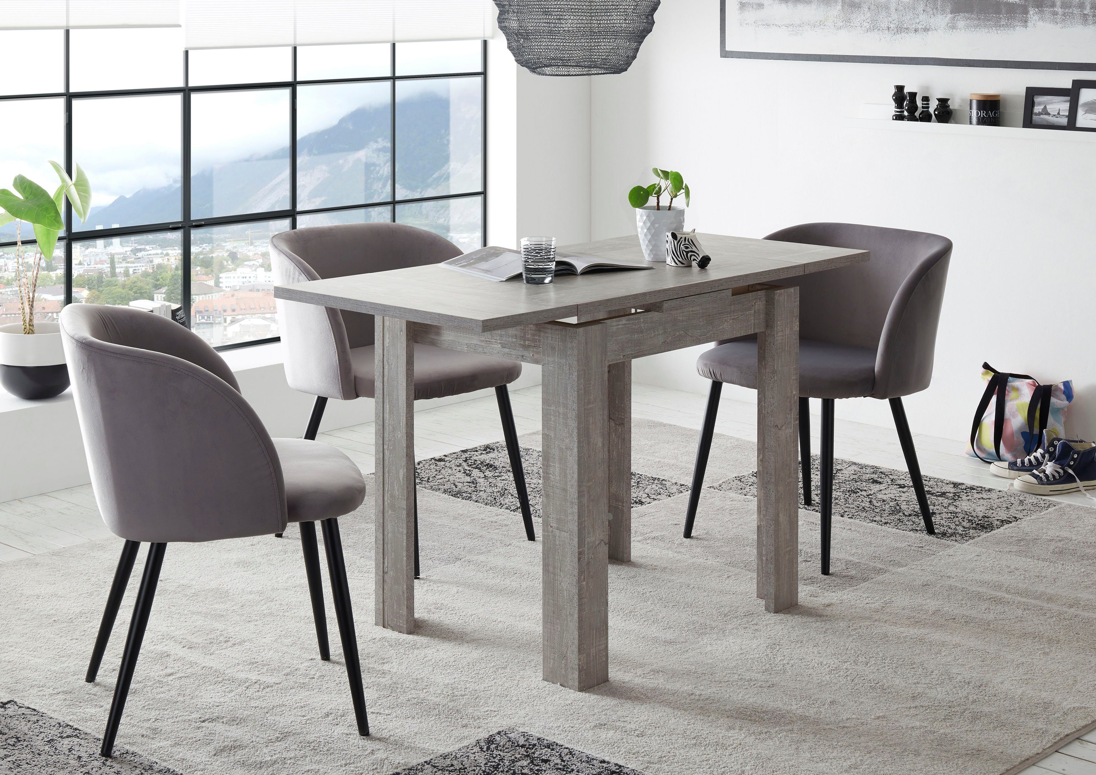 Mäusbacher Eettafel Monti BESTSELLER!, tafel, keukentafel, uittrekbare tafel uit te trekken tot 136 cm