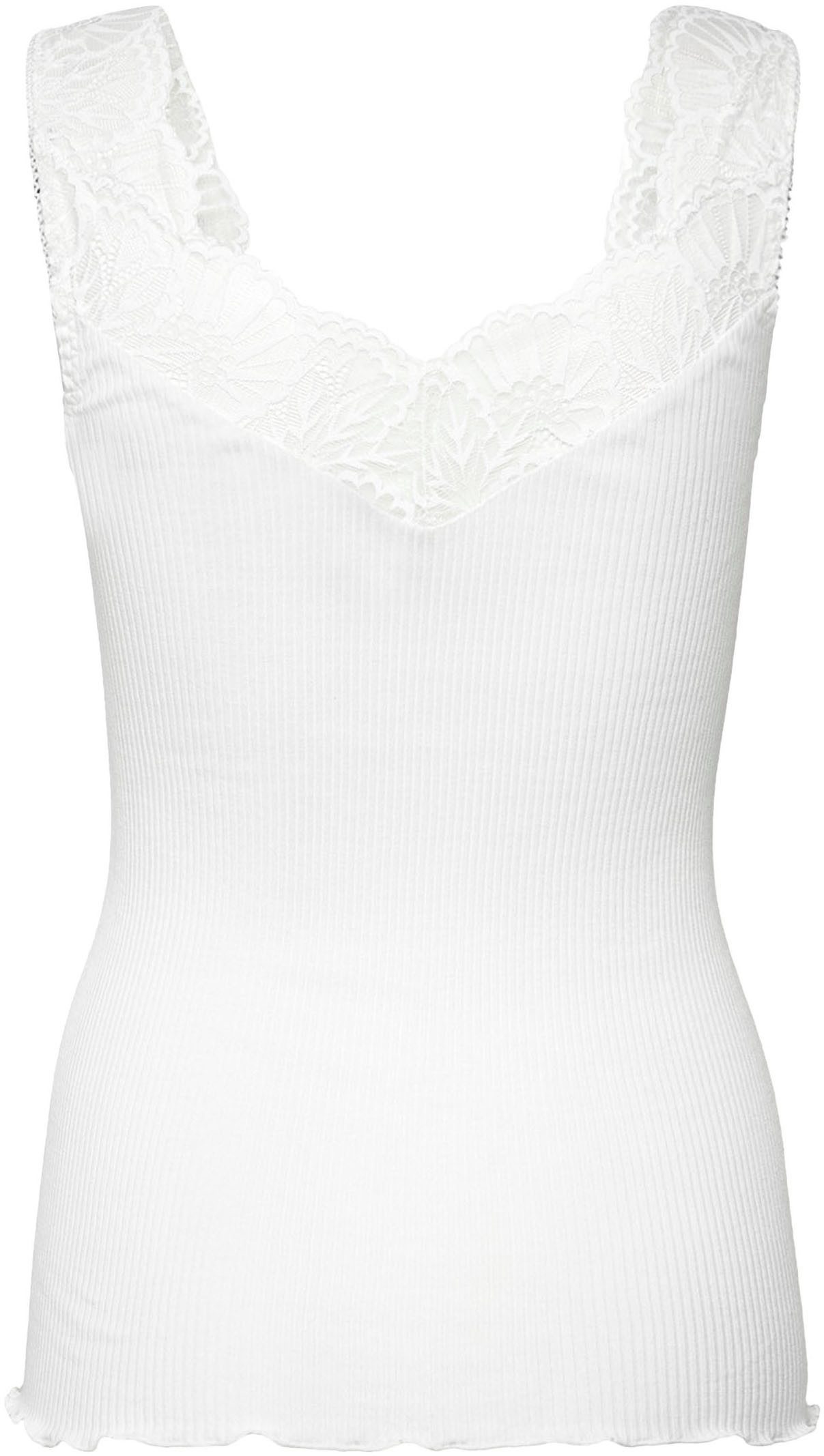 rosemunde Tanktop prachtige, elastische vintage kantafwerking