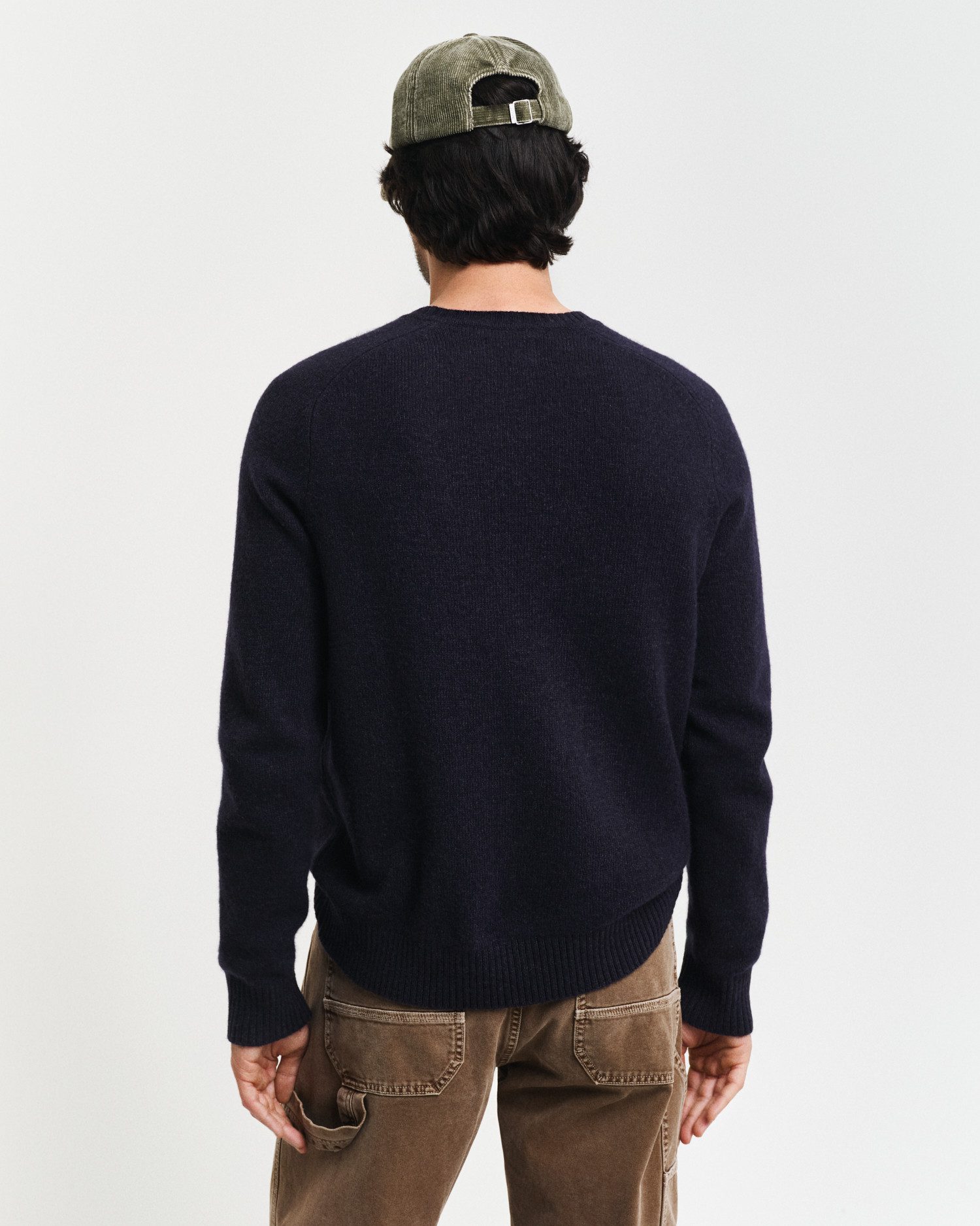 Gant Trui met ronde hals WOOL BLEND C-NECK in gemêleerde look