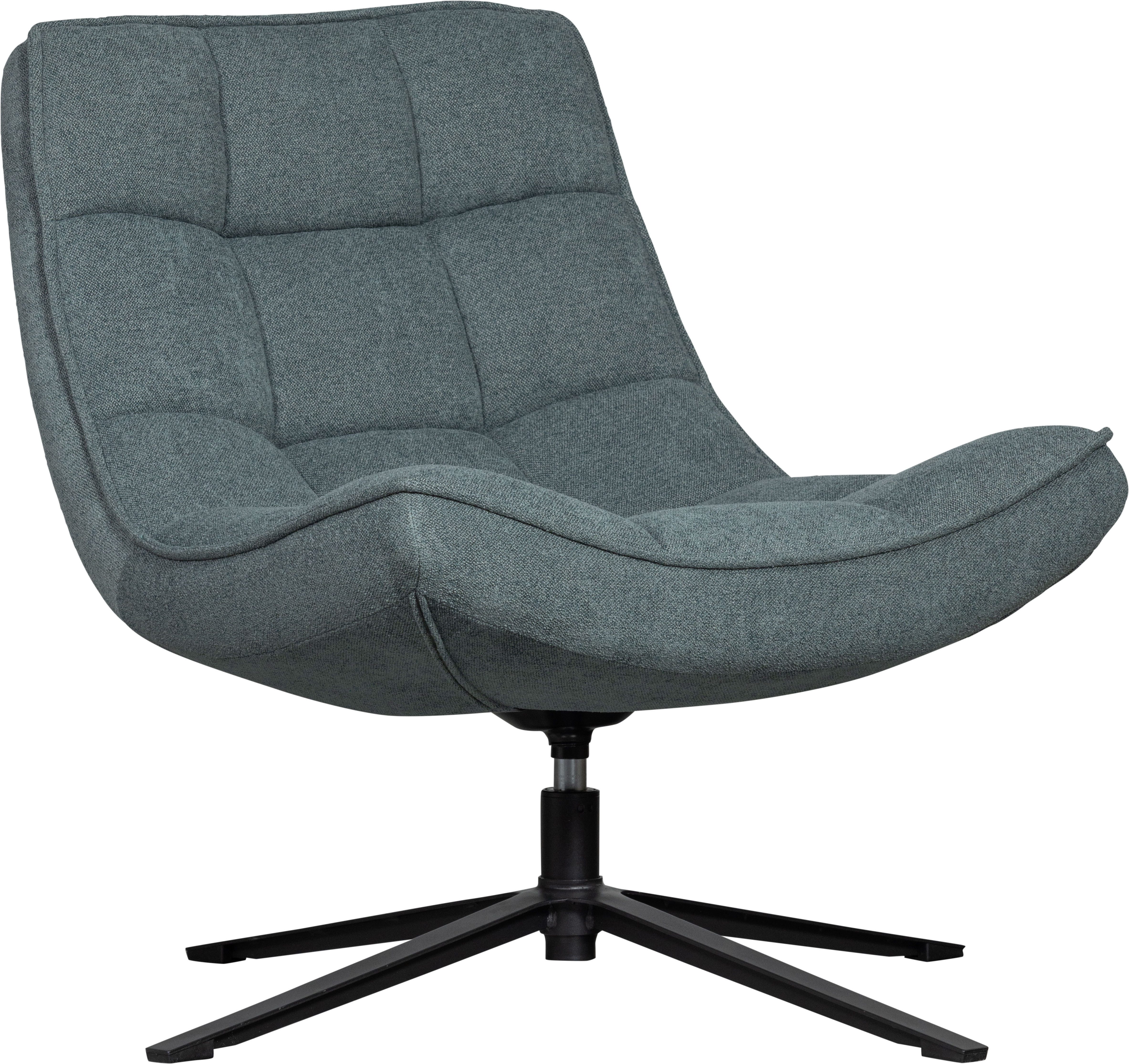 WOOOD Draaibare fauteuil Maudi Metalen frame, gepolsterd met geweven stof, H 84 cm x B 74 cm
